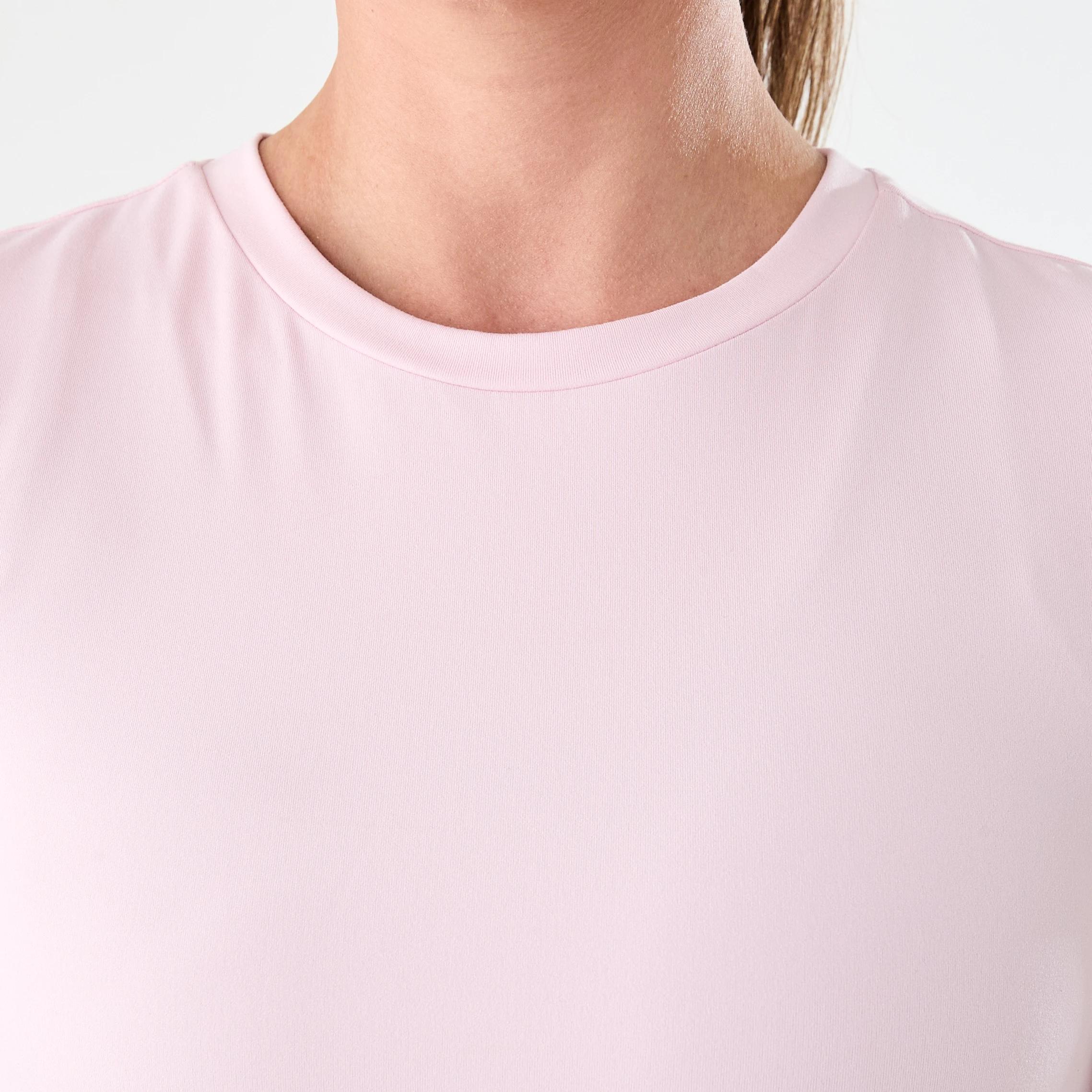 5 Active Womens Ultra Soft Crew Neck T-shirt AURA PINK, 5 of 5