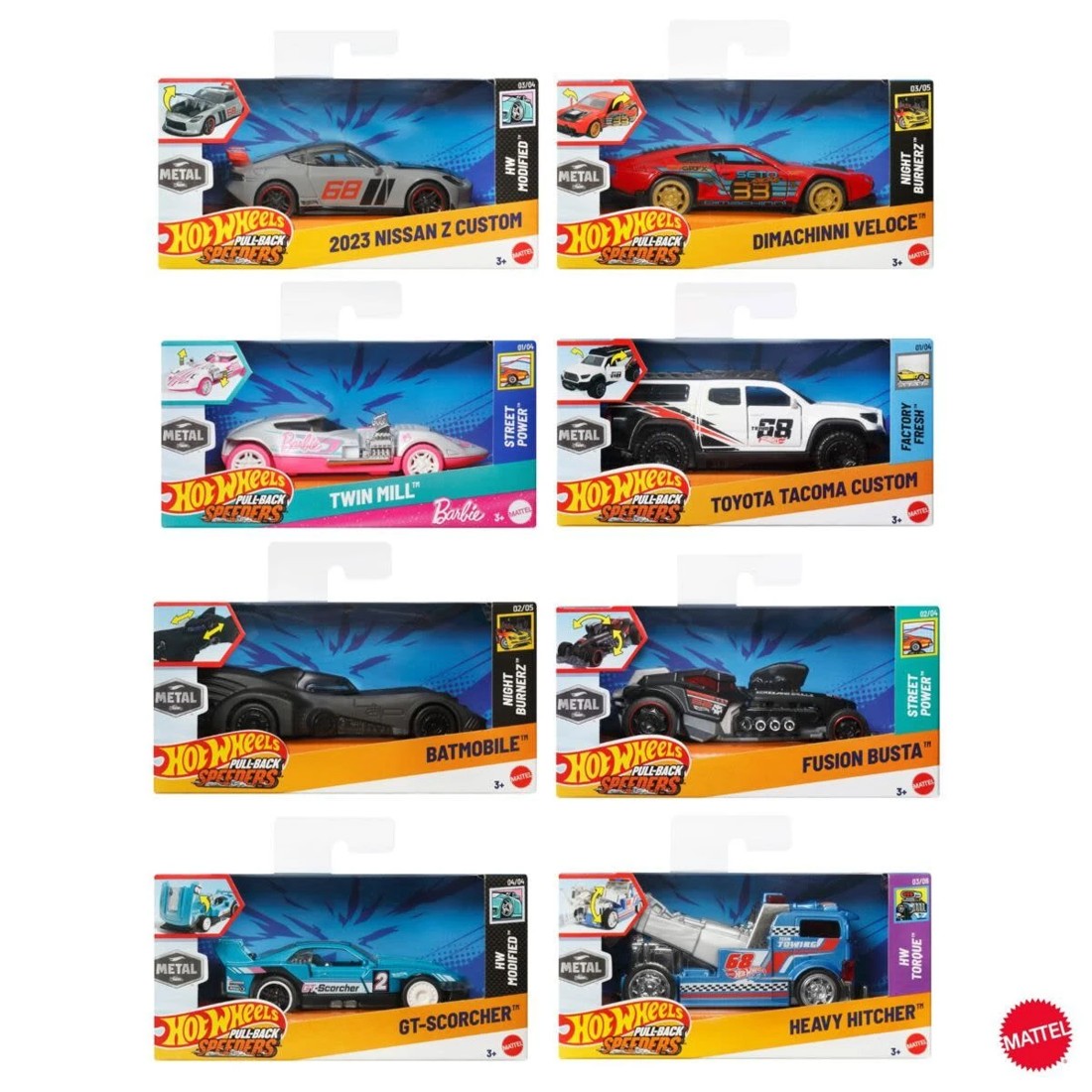 1 Hot Wheels Pull-Back Speeders 1:43 Scale Vehicle - Assorted, 1 of 9