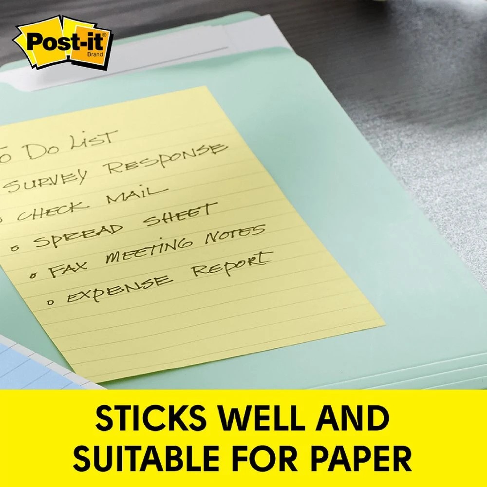 2 Post-it Lined Notes 101 x 152mm Yellow, 2 of 6