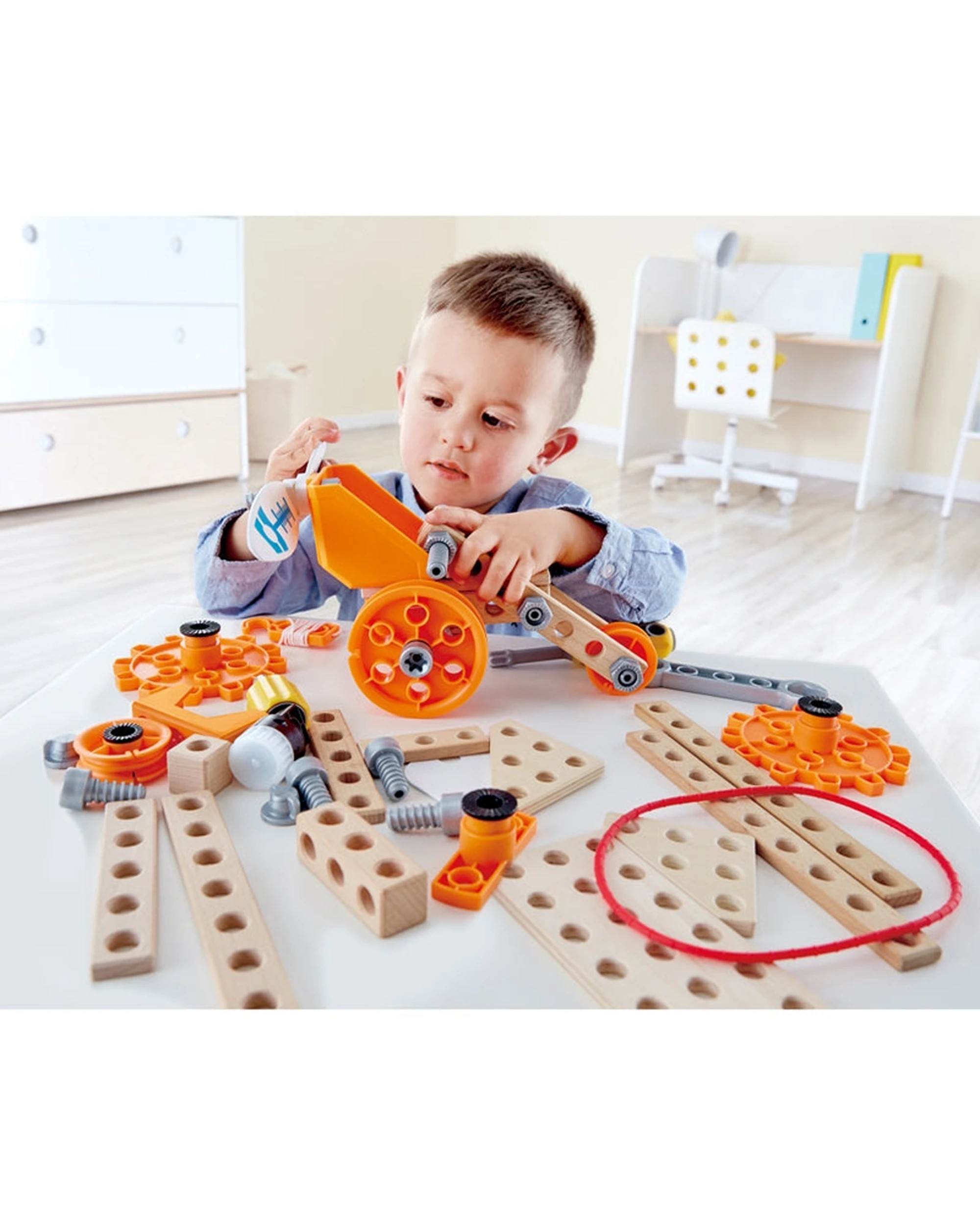 4 Hape Deluxe Experiment Kit With Pulleys Propellers And LED Light For Kids - Multi, 4 of 4