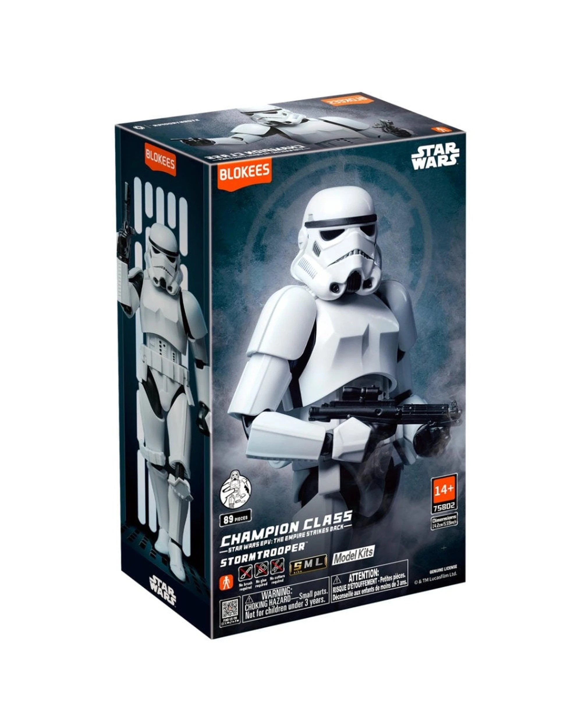 1 Blokees Star Wars Champion Class 02 Stormtrooper Model Kit, 1 of 5