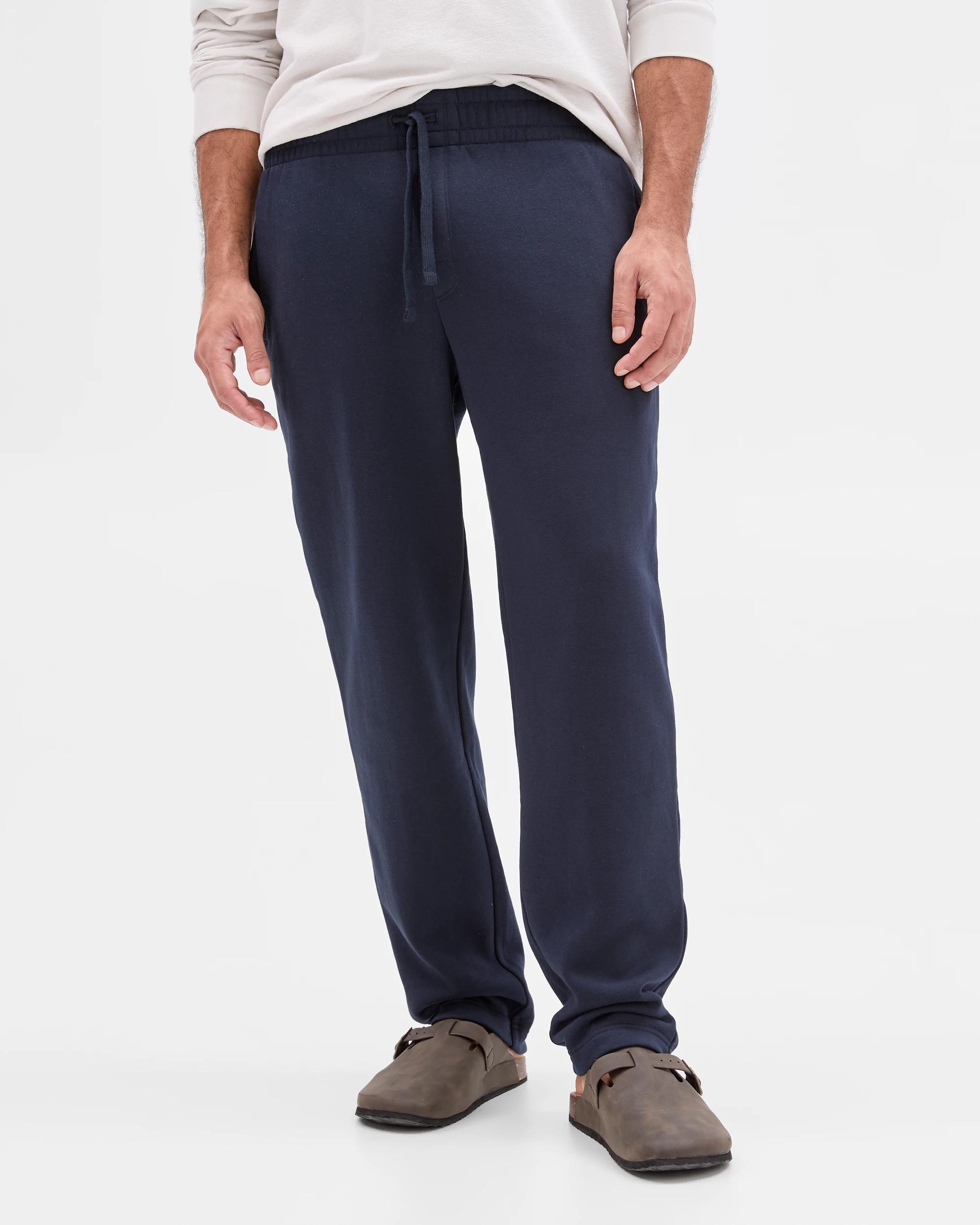 2 Target Man Australian Cotton Blend Uncuffed Trackpants NAVY, 2 of 5