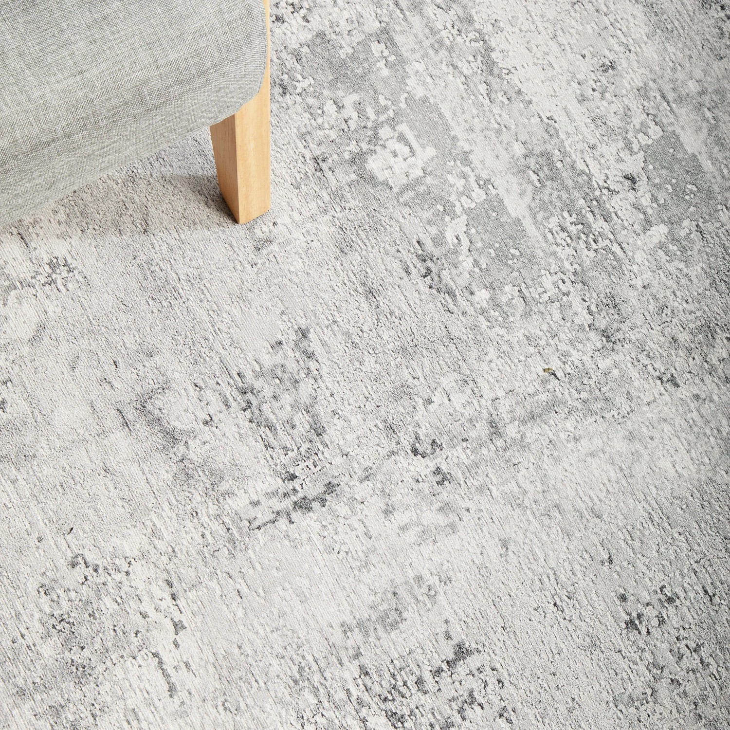 6 Common Ground Rugs Bazaar 156 200x80cm - Small Runner Rug - Silver, 6 of 9