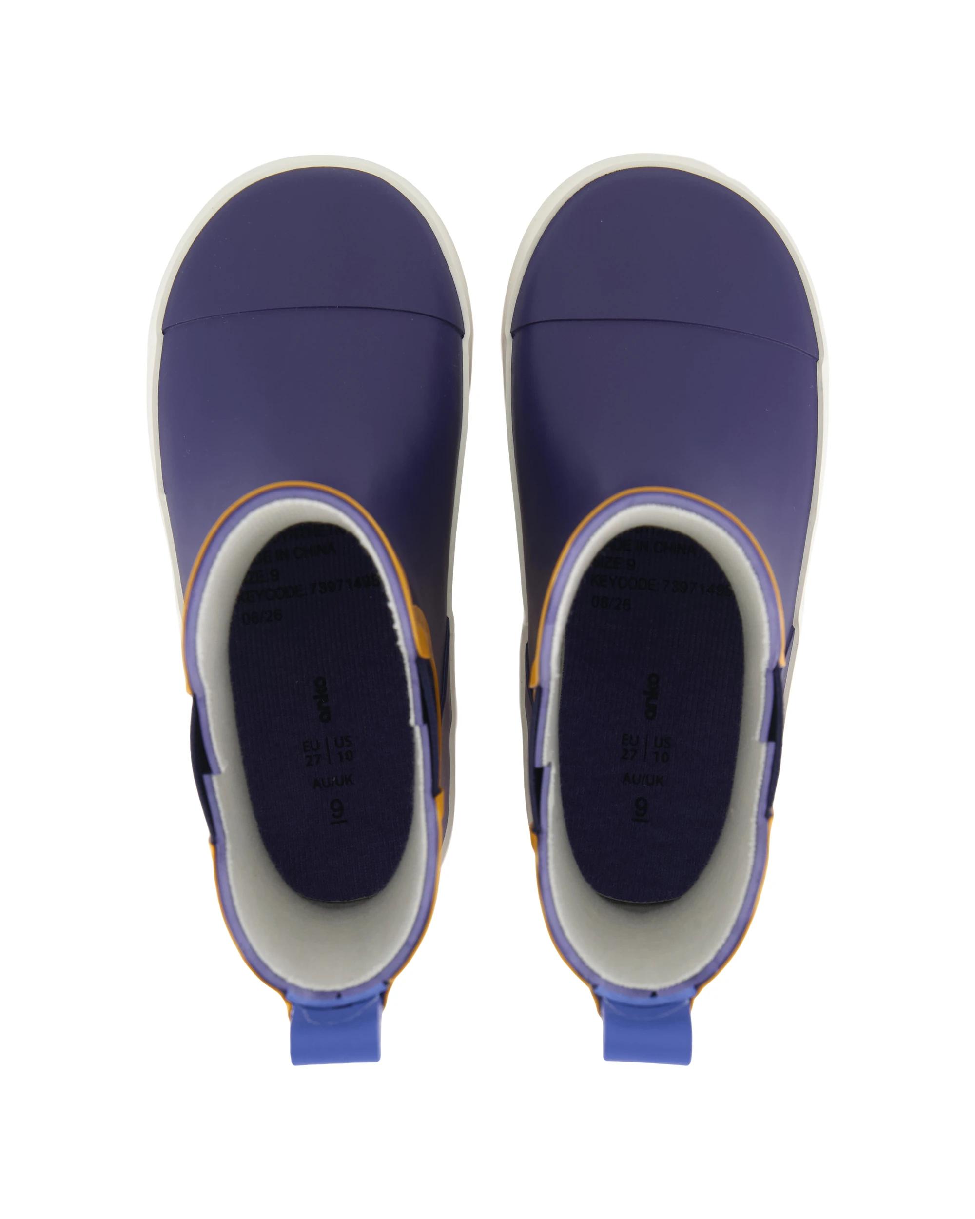 3 Junior Rainboots Mustrdtrim, 3 of 5