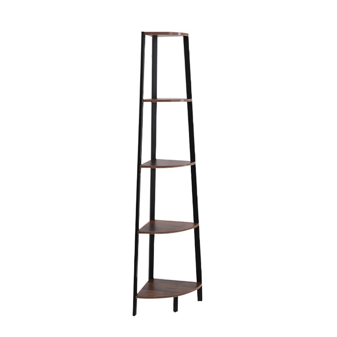 1 Levede 5 Tier Corner Shelf - Brown, 1 of 7