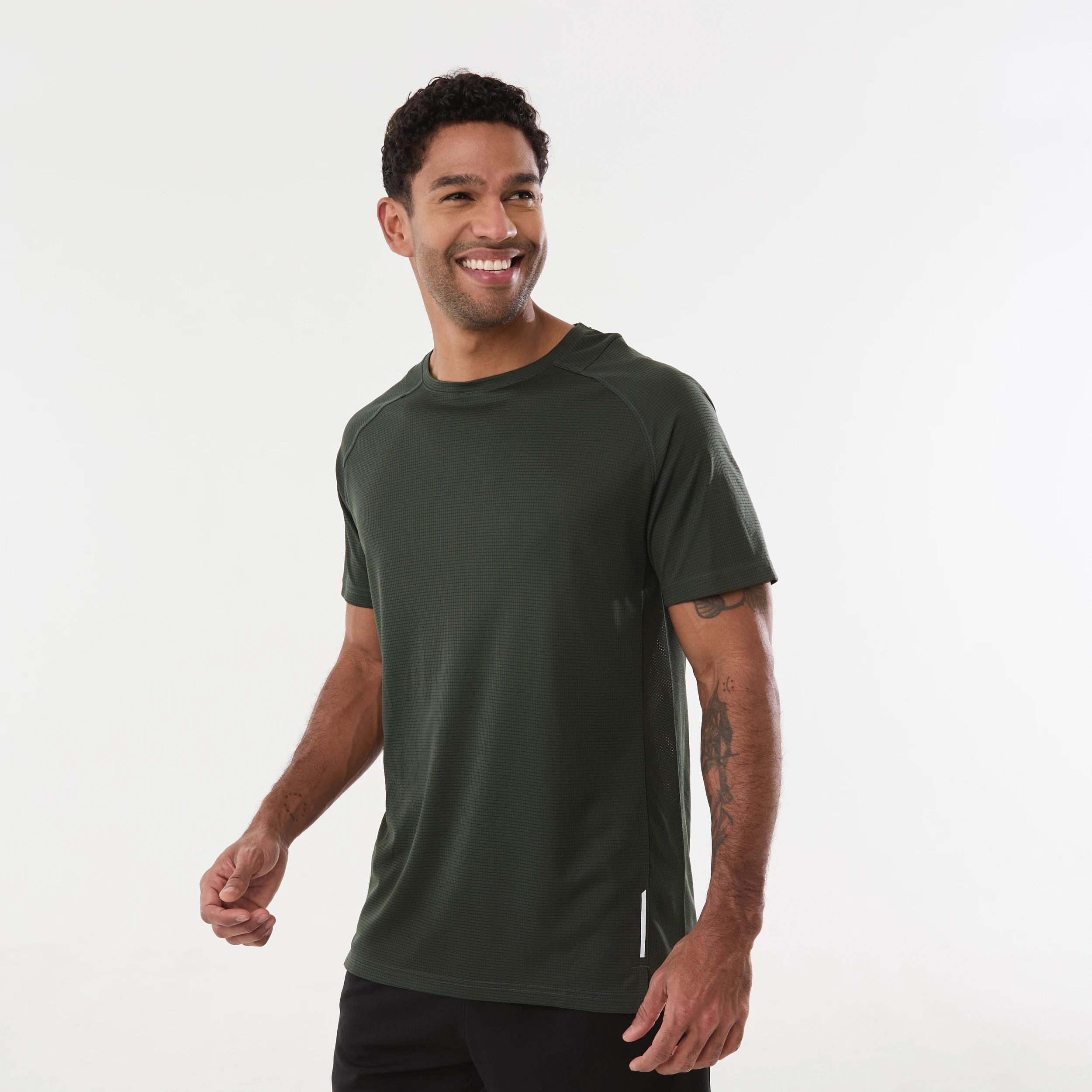 2 Active Mens Performance T-shirt DEEPEST GREEN, 2 of 6