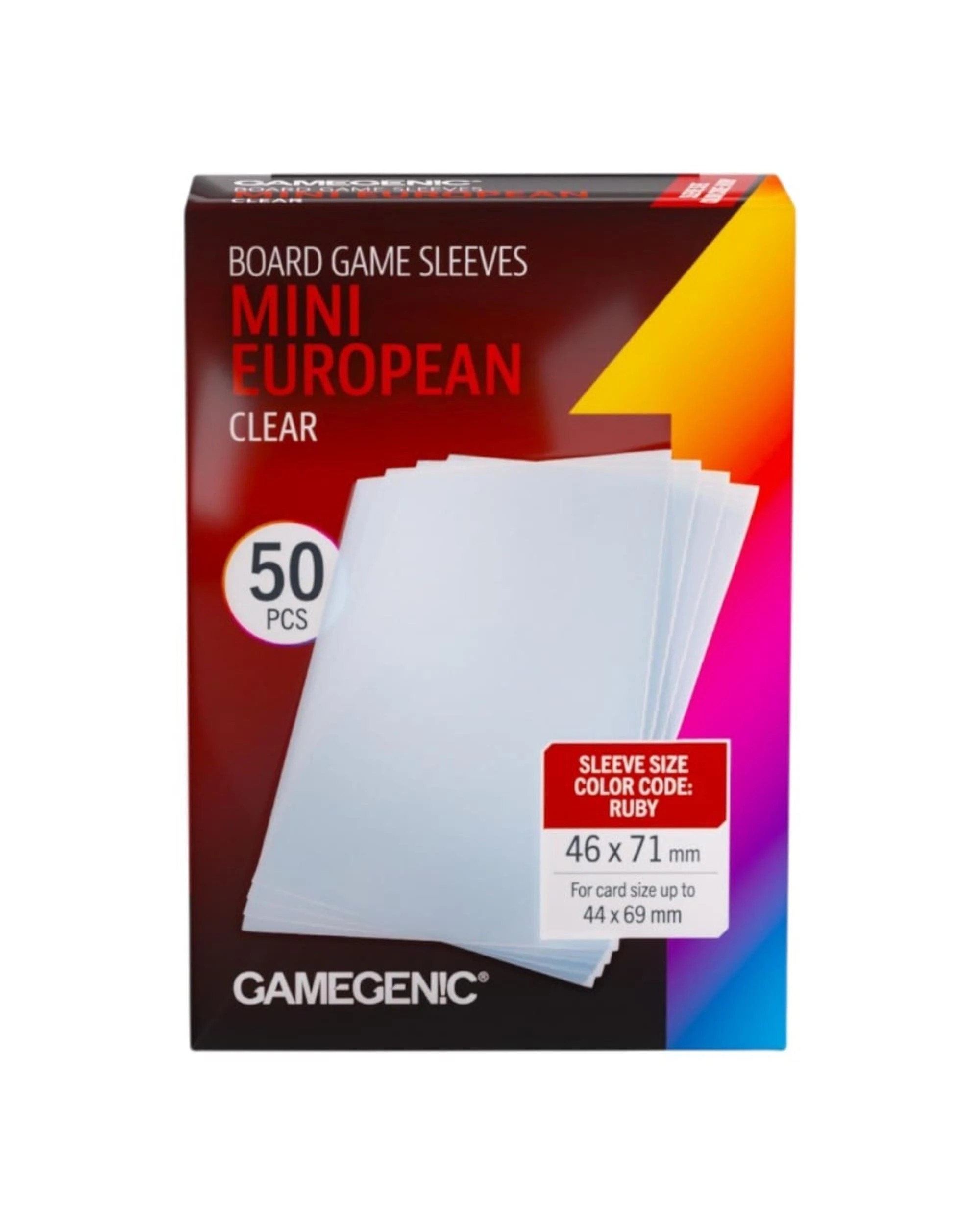 4 Gamegenic Mini European Clear Board Game Sleeves, 4 of 4