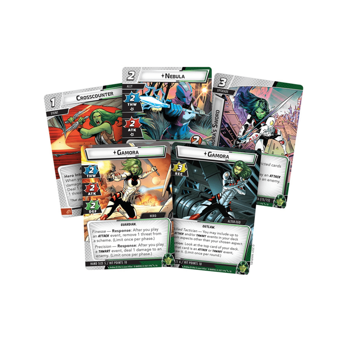 2 Fantasy Flight Games Marvel Champions: The Card Game Gamora Hero Pack, 2 of 2