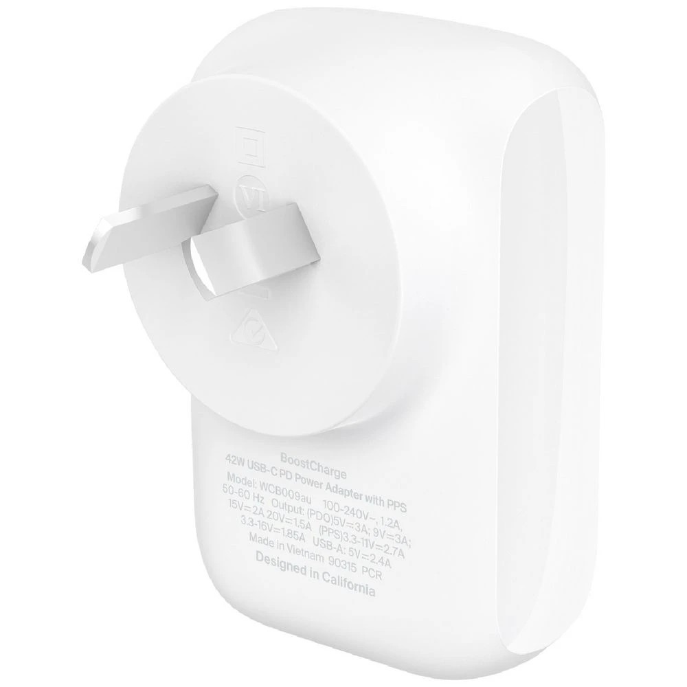 3 Belkin BoostCharge Dual USB-C Wall Charger White, 3 of 7