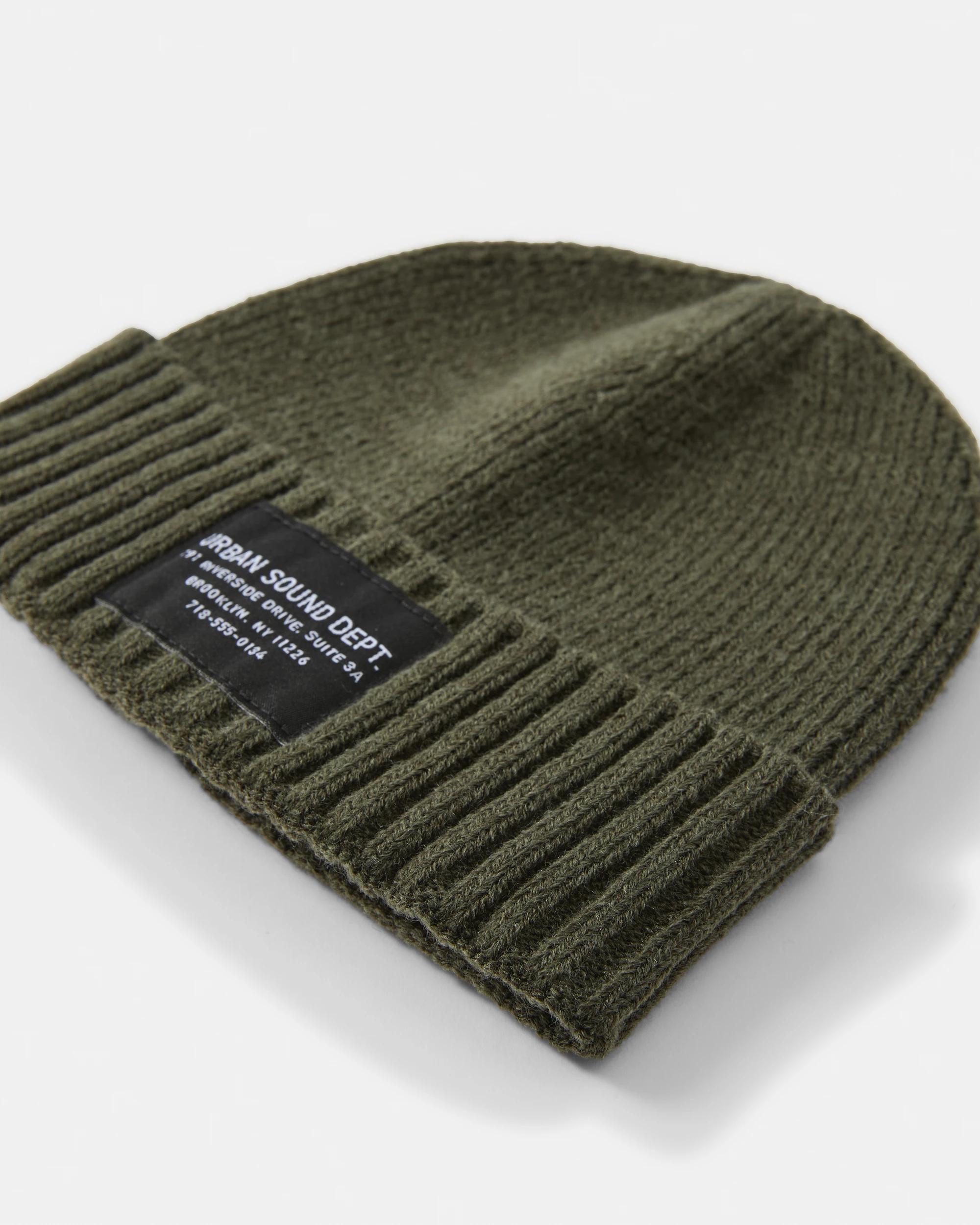 3 Rib Cuff Beanie Grn Khaki, 3 of 3