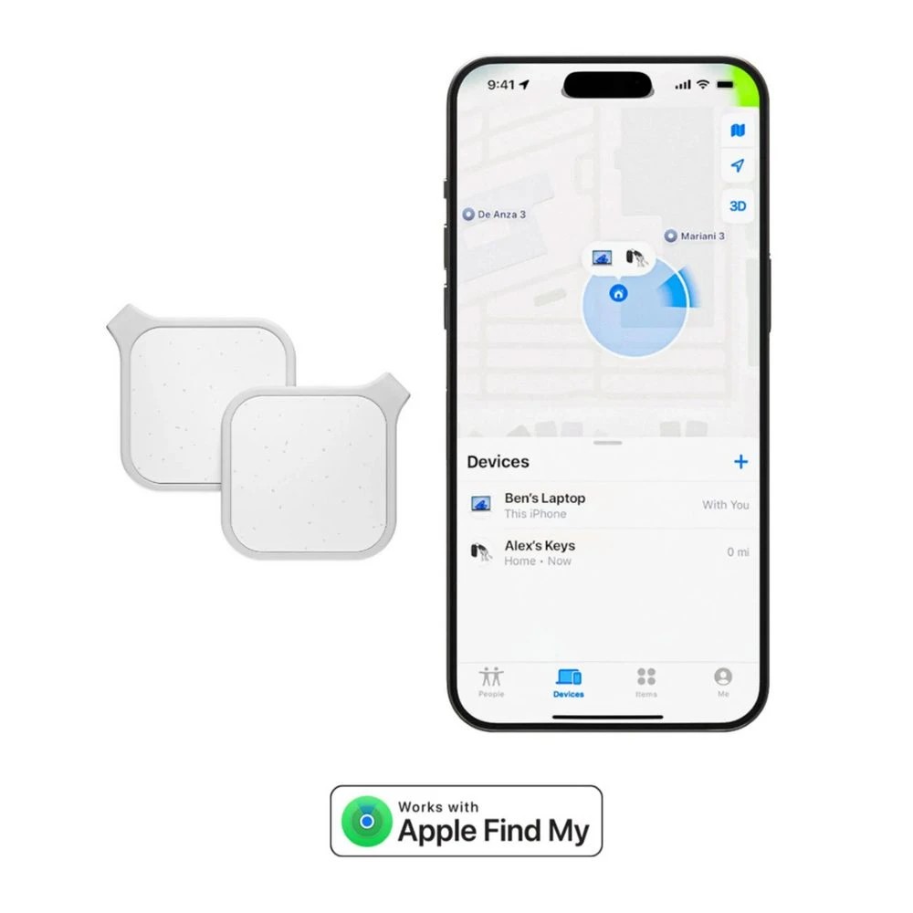 4 Journey Loc8 Finder FOB Apple Sparkle Grey 2 Pack, 4 of 4