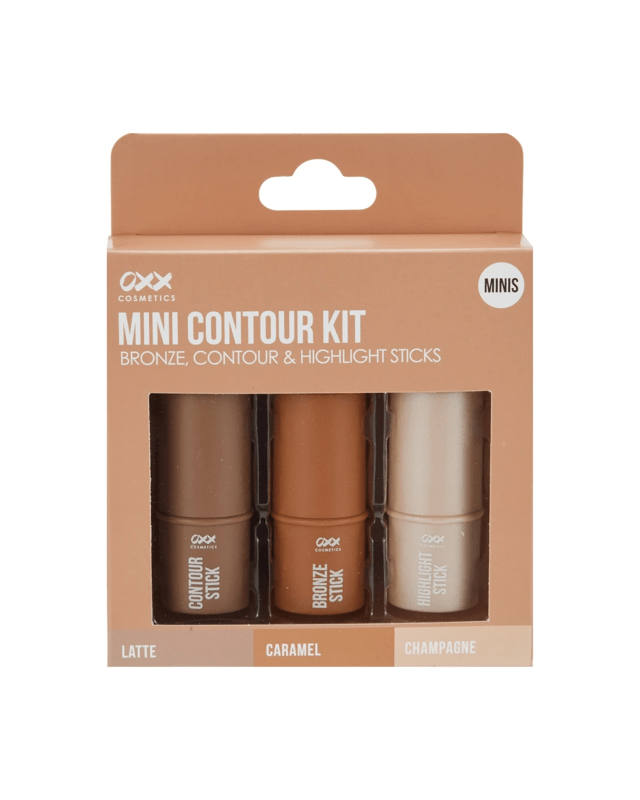 OXX Cosmetics 3 Piece Mini Contour Kit - Latte, Champagne and Car