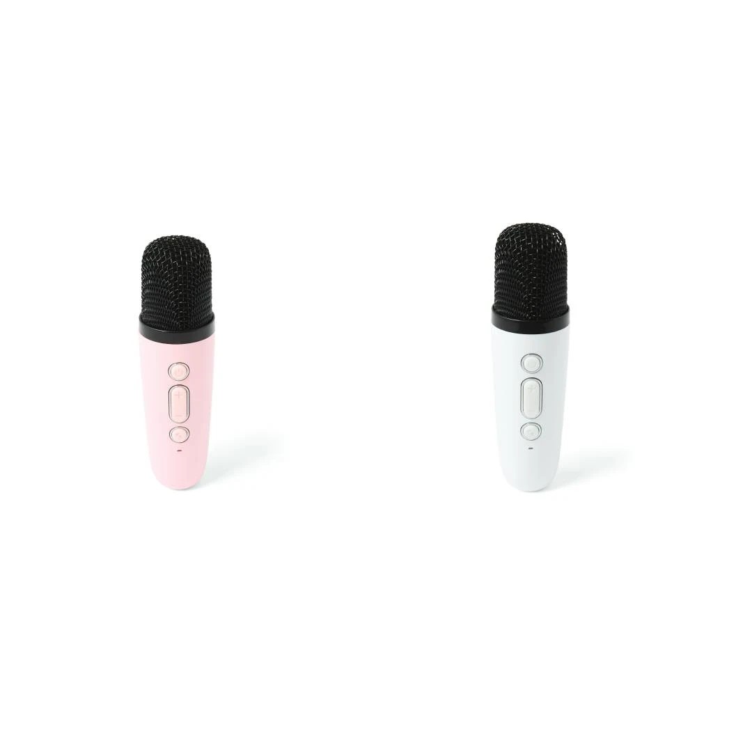 2 Portable Mini Karaoke Speaker - White and Pink, 2 of 9