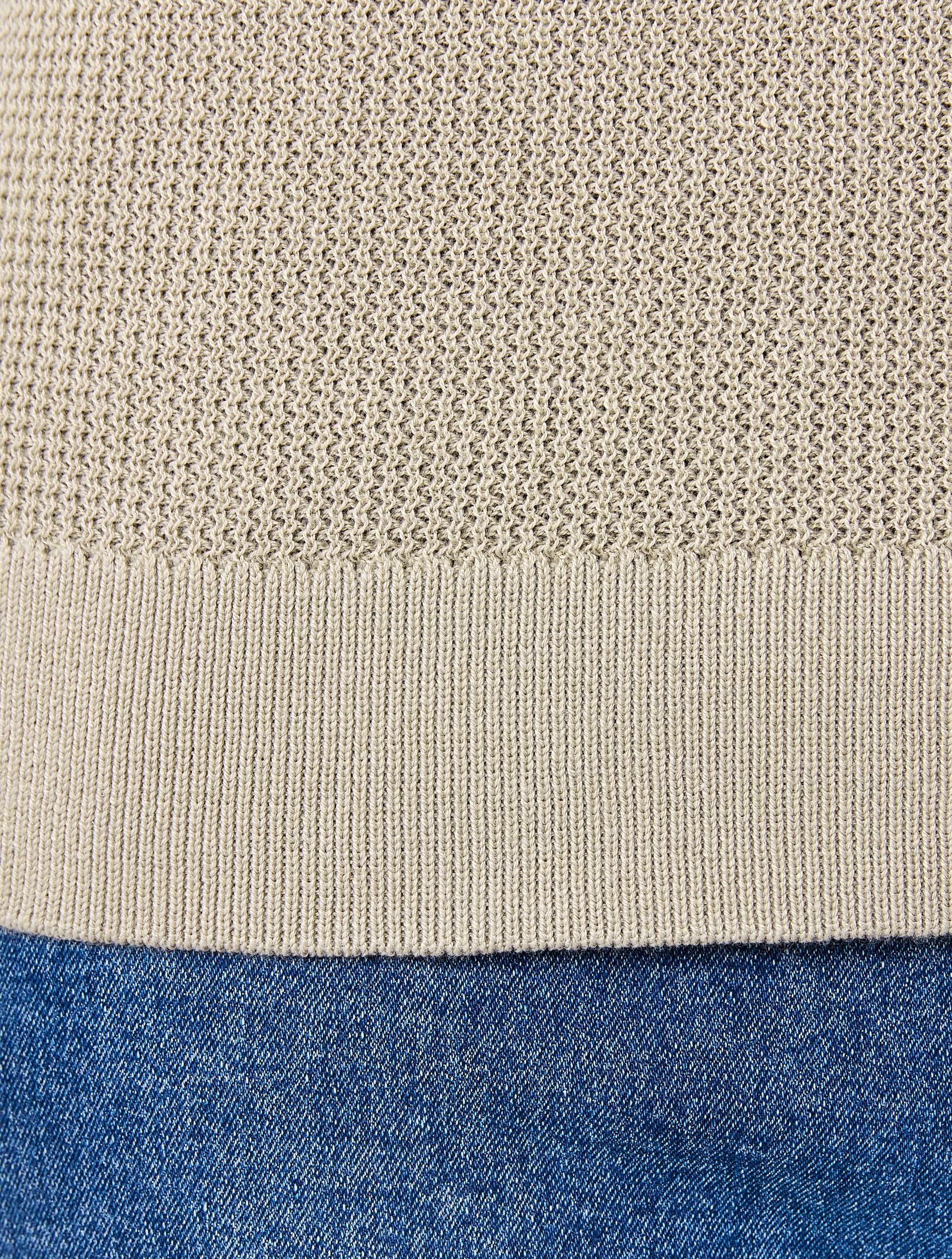 7 Lightweight Crew Neck Knit Jumper Bge Khaki, 7 of 7