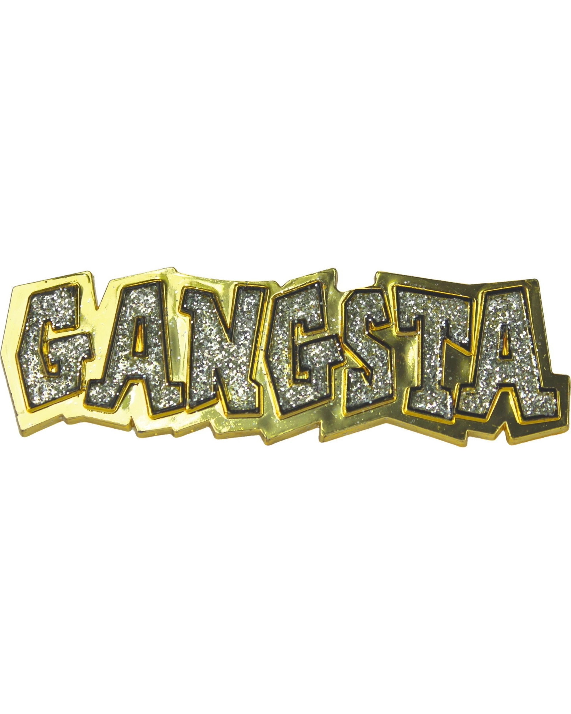 1 JD Party Plastic Gold Gangsta Ring - One Size - Gold, 1 of 2