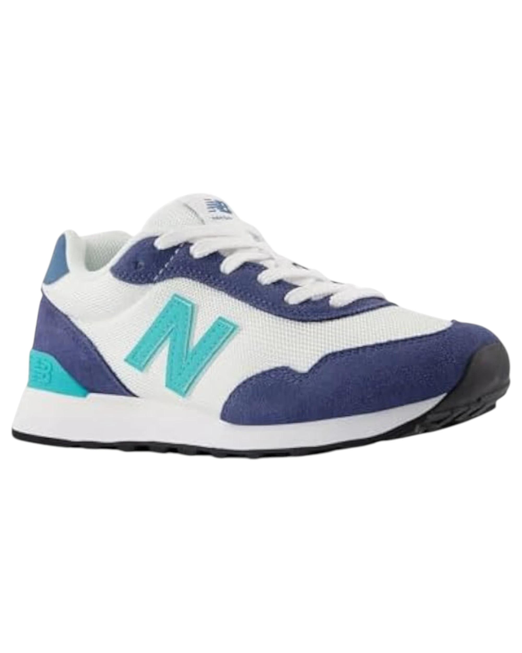 2 New Balance Women 515 White/ Blue Athletic Shoes WHITE/BLUE, 2 of 5