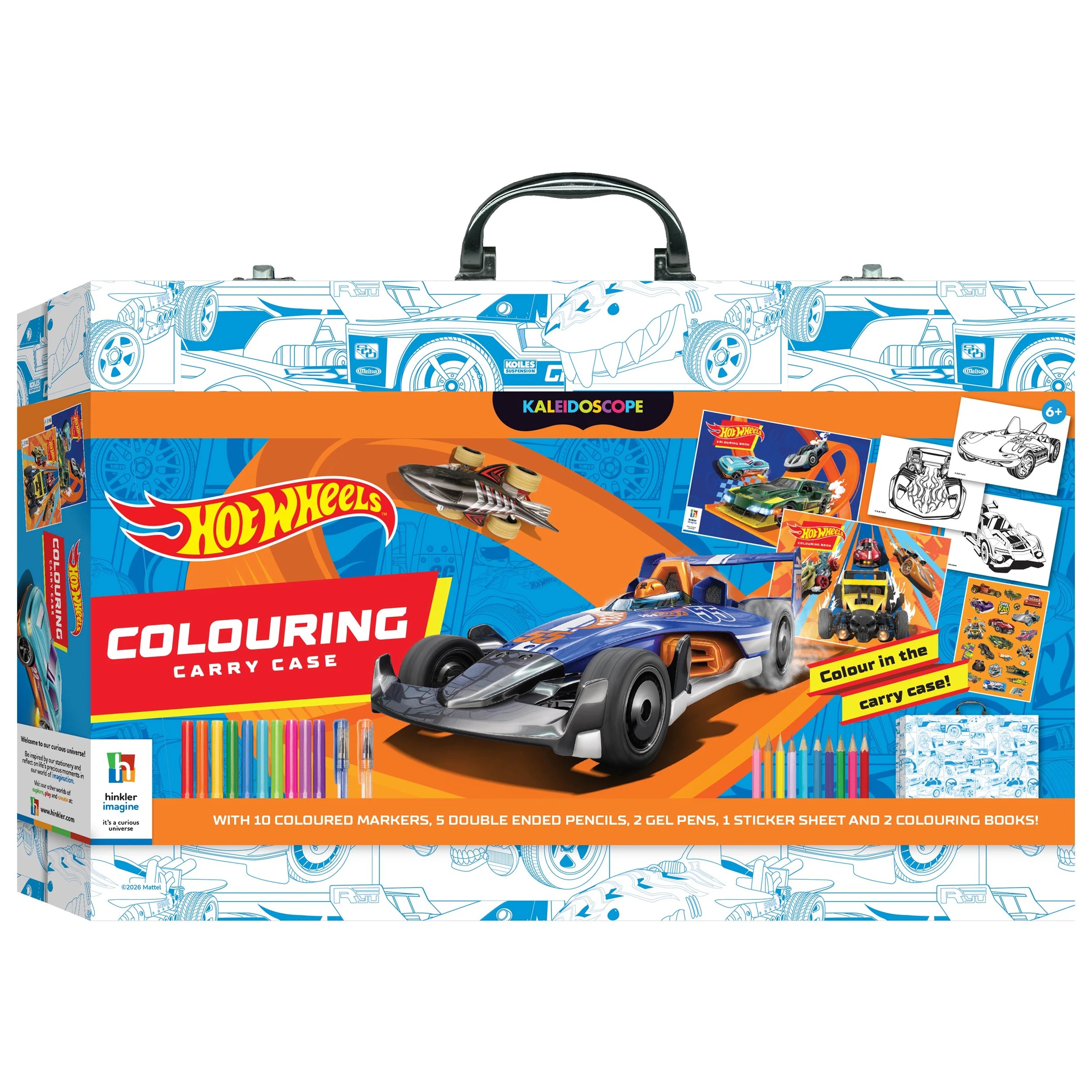 1 Hot Wheels Colouring Carry Case, 1 of 7