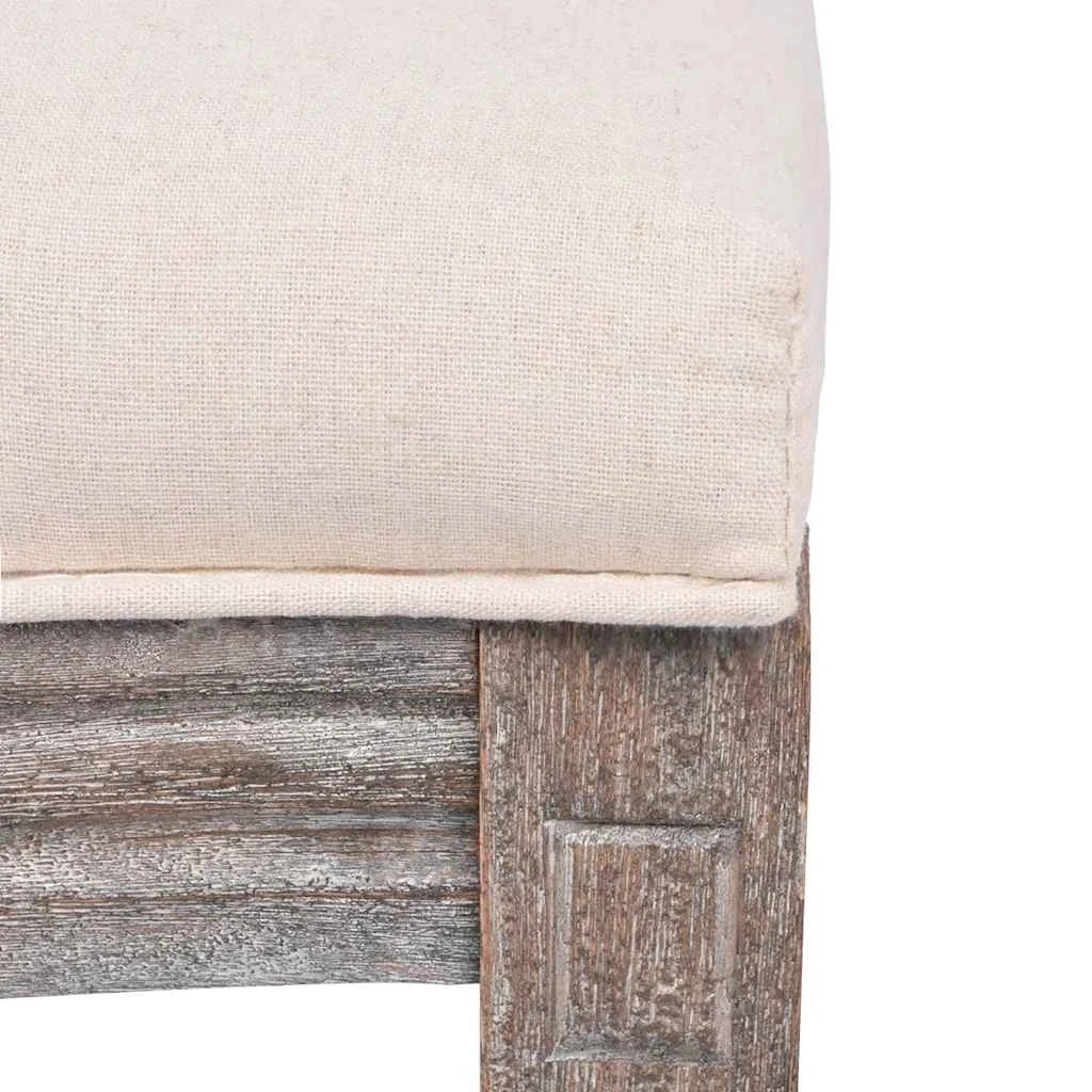 6 Vidaxl Dining Chairs 2 Pcs Fabric - Beige, 6 of 7
