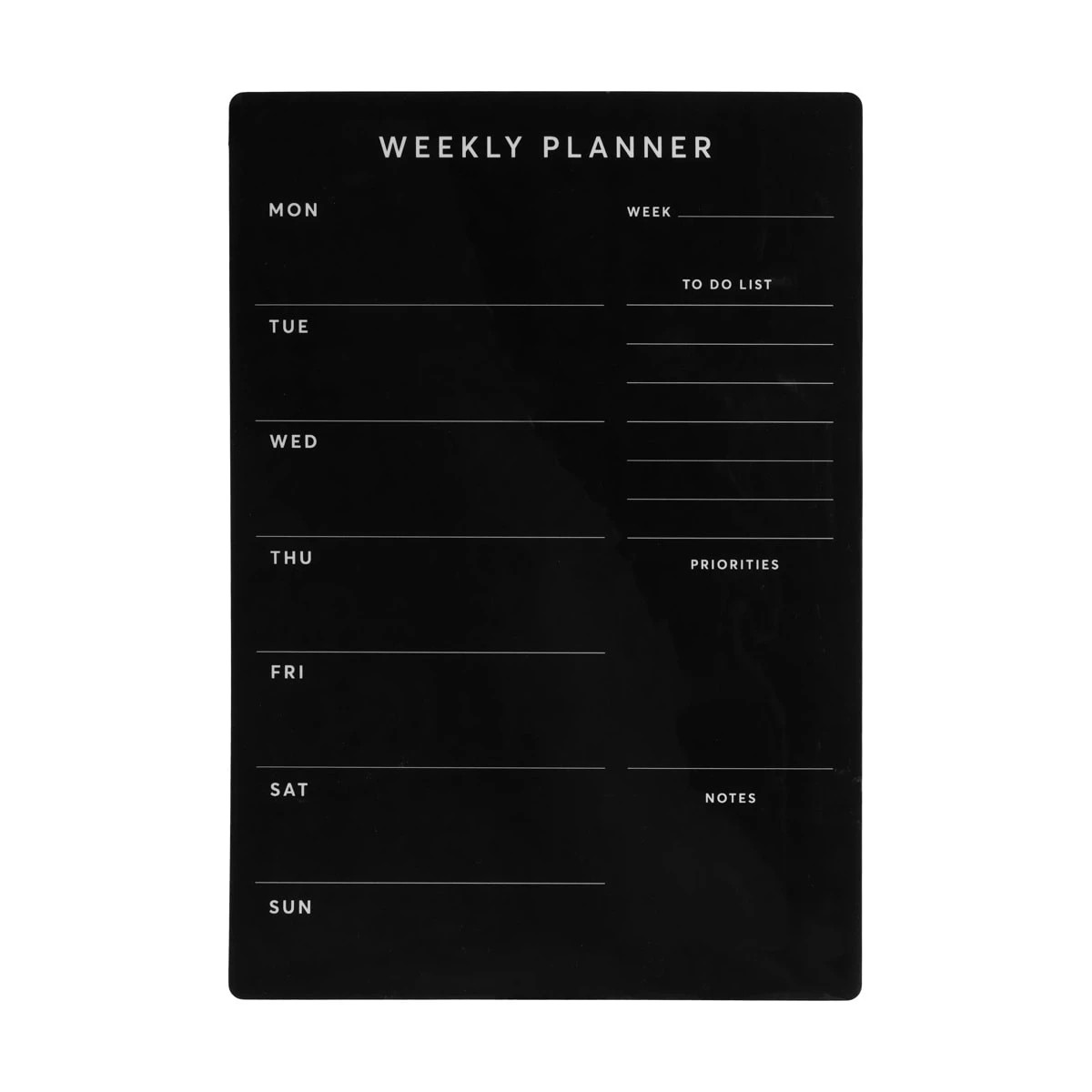 3 Weekly Magnetic Planner - Black, 3 of 8
