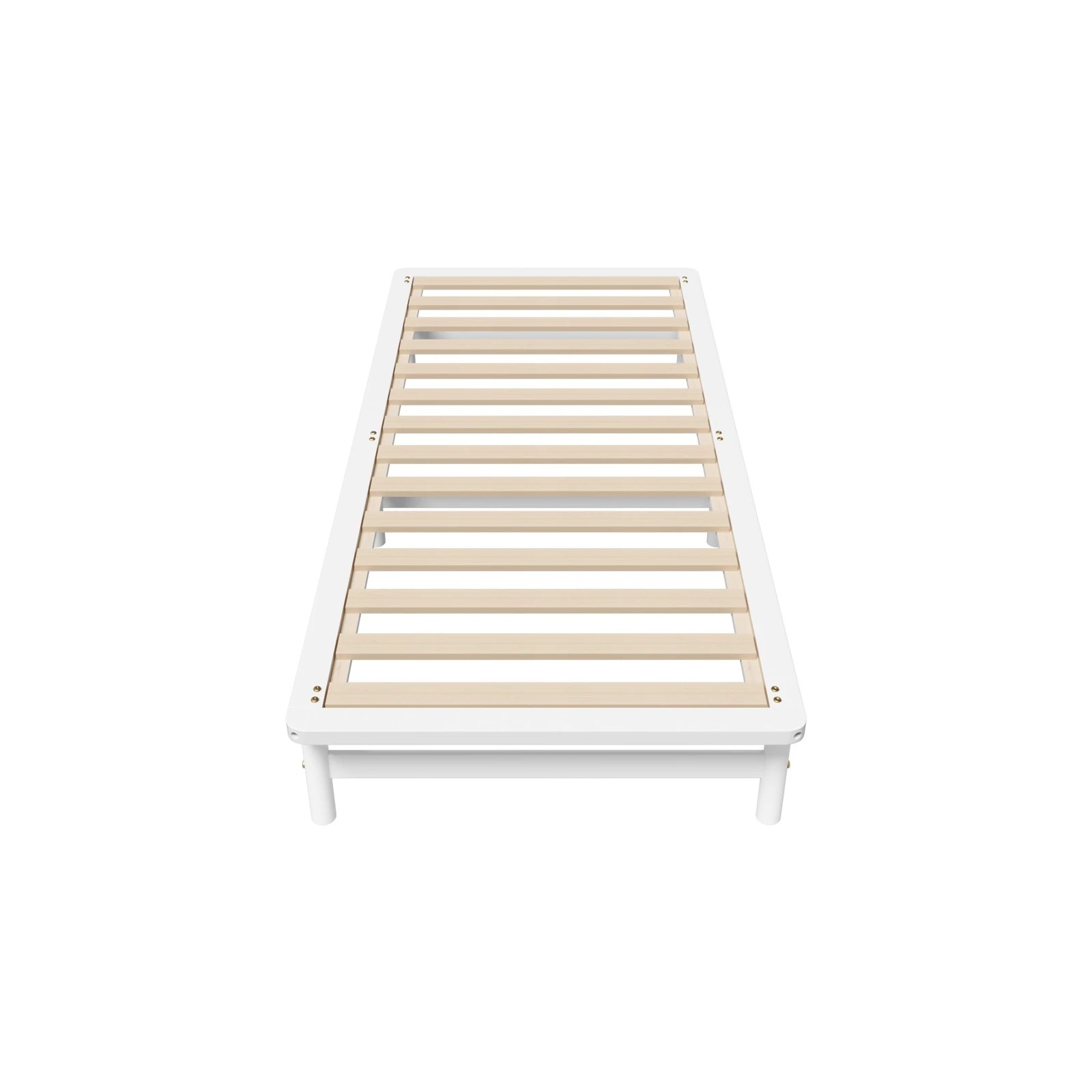 5 Oikiture Wooden Bed Frame Base Platform Pine Timber King Single Size Beds
 - White, 5 of 10