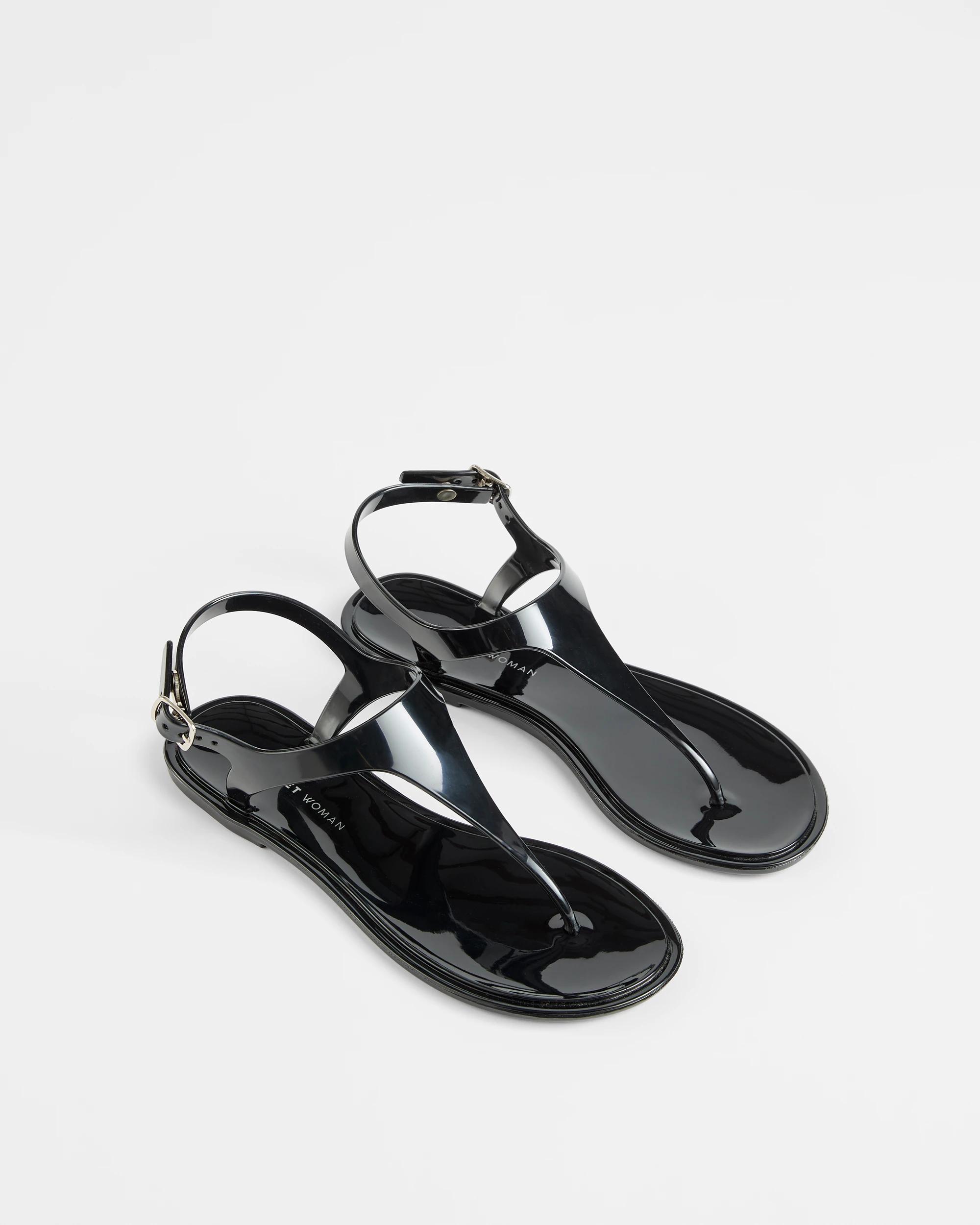 3 Target Womens Thongs - Marley BLACK SHINY, 3 of 3