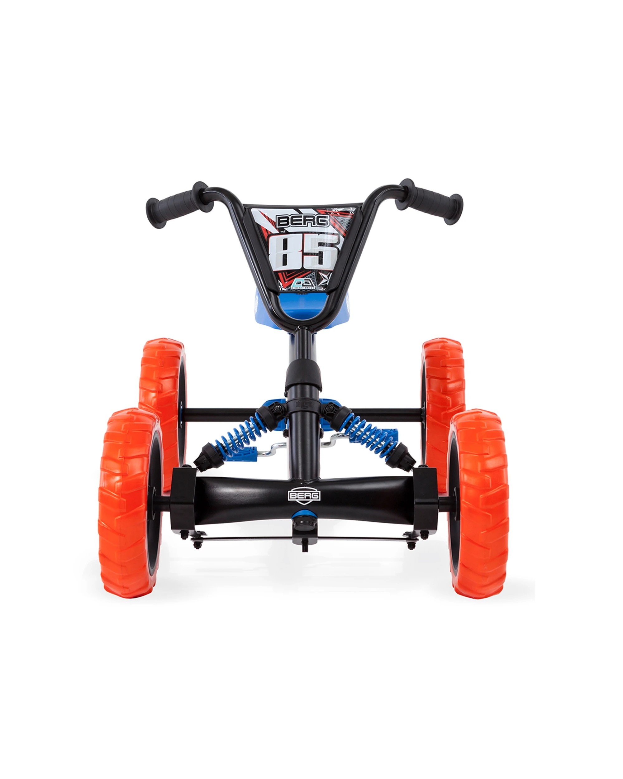 3 Berg Buzzy Nitro Kids Pedal Go Kart Orange Blue 2-5 Years Stable Adjustable Seat Eva Tyres - Orange, 3 of 5