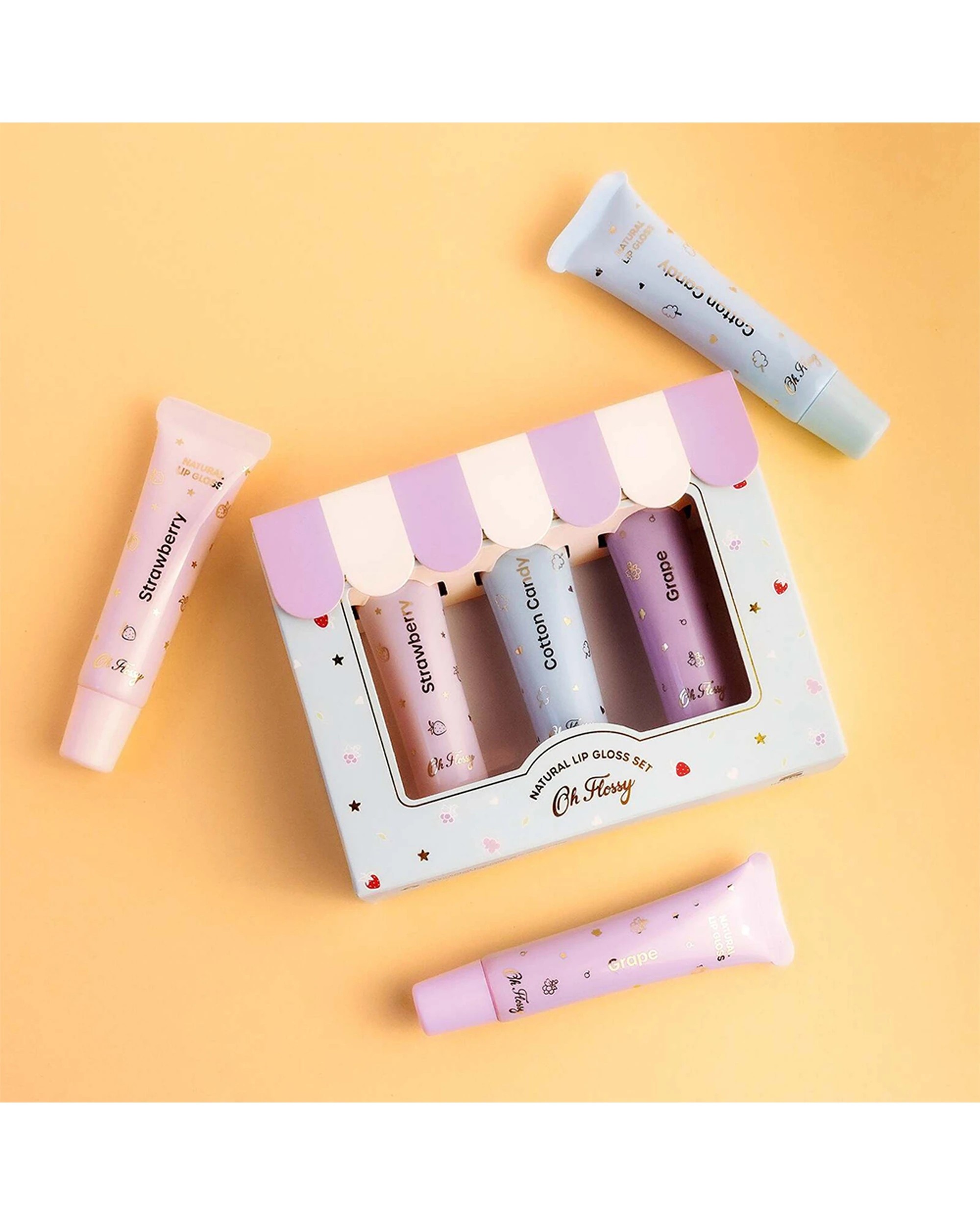 8 OH FLOSSY 3pc Glassy Lip Gloss Glaze Set - Multi, 8 of 8