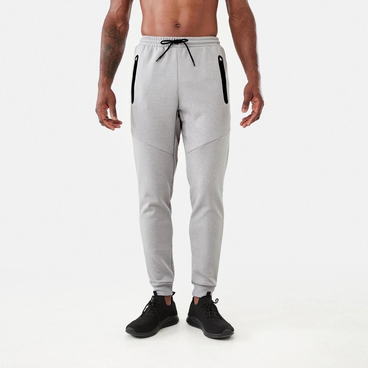 1 Active Mens Sports Joggers GREY MARLE CORE, 1 of 5