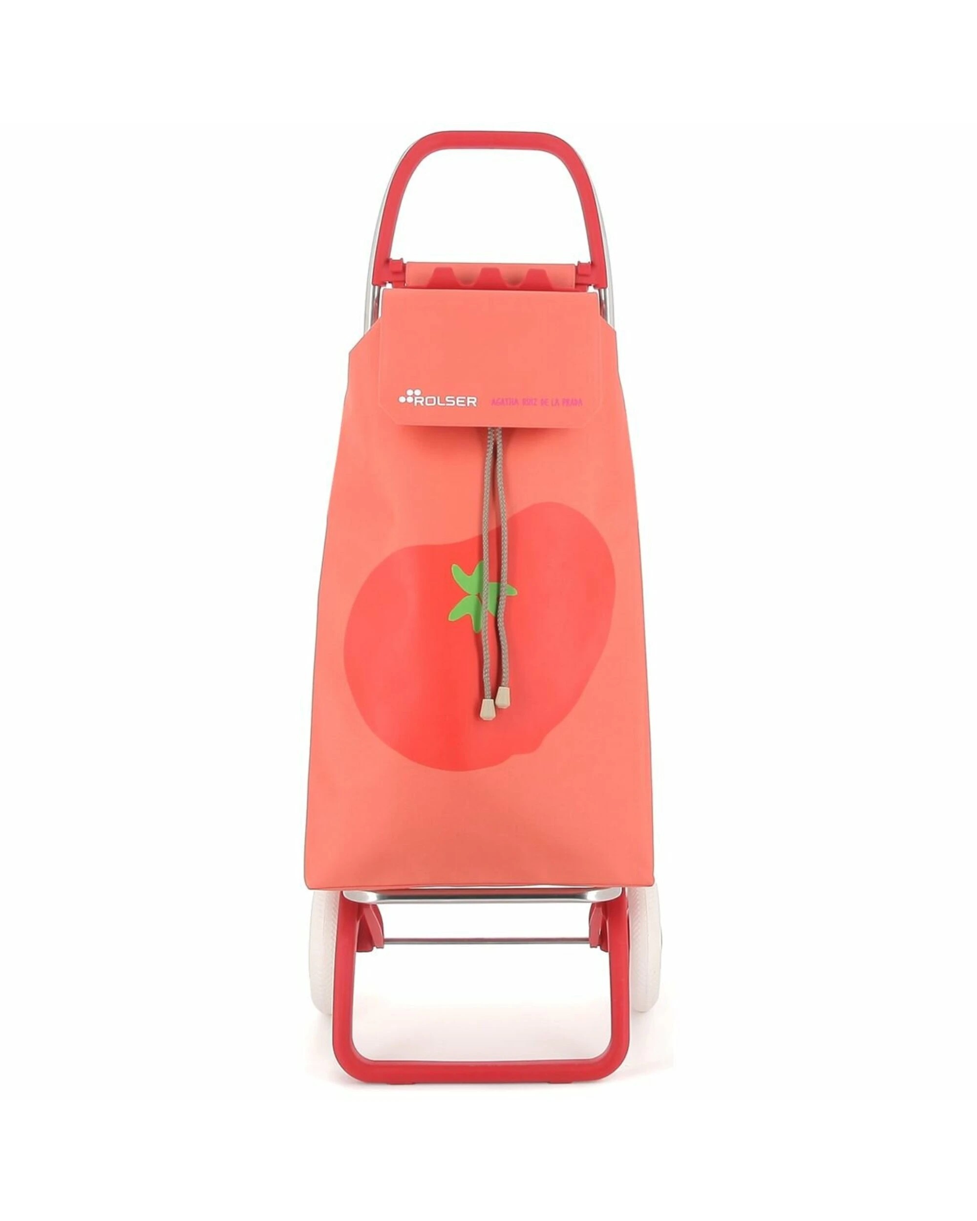 4 Rolser Serrella LN Agatha Ruiz de la Prada 2 Wheel Foldable Trolley Tomato Coral, 4 of 5