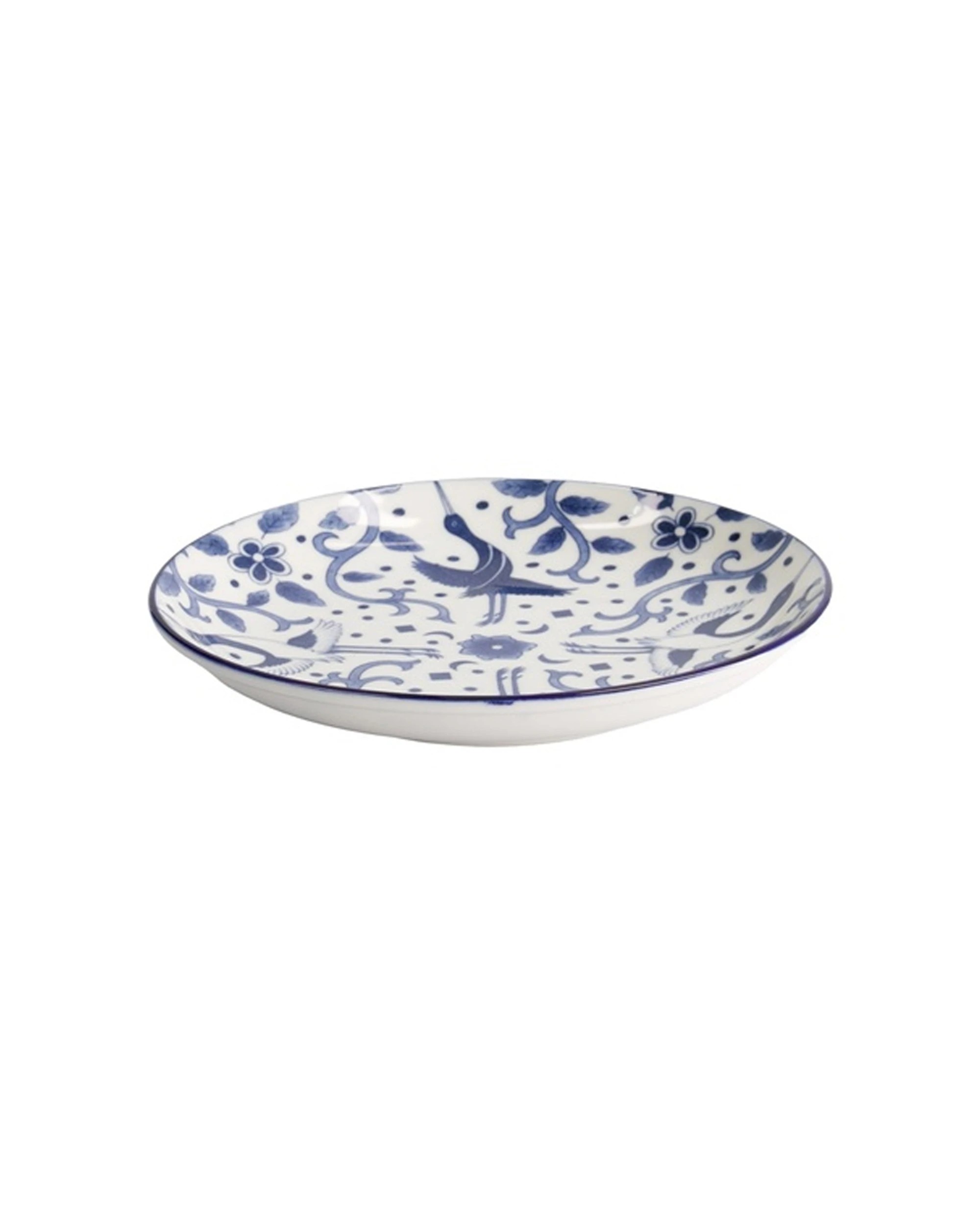 1 Tokyo Design Tokyo Maizuru Round Plate 21cm Porcelain Microwave Dishwasher Safe - Blue, 1 of 1
