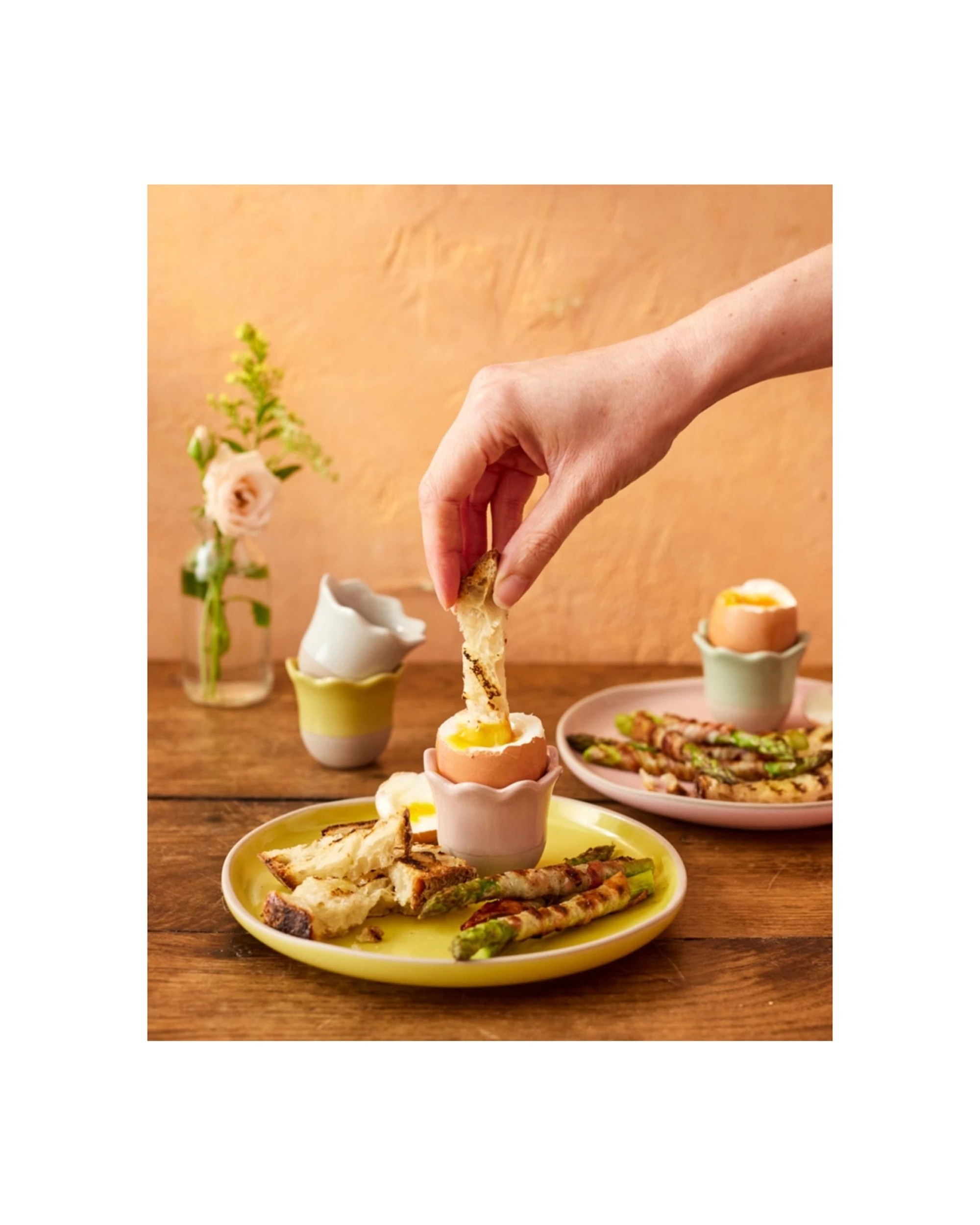 4 Jamie Oliver 2x 4pc Big Love Excellent Stoneware Egg Cups Set Dishwasher Safe 6cm - Multi, 4 of 6