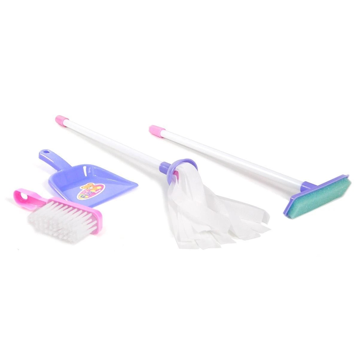 5 AUSWAY Multi Coloured Cleaning Trolley Kids Cleaner Play Set, 5 of 8