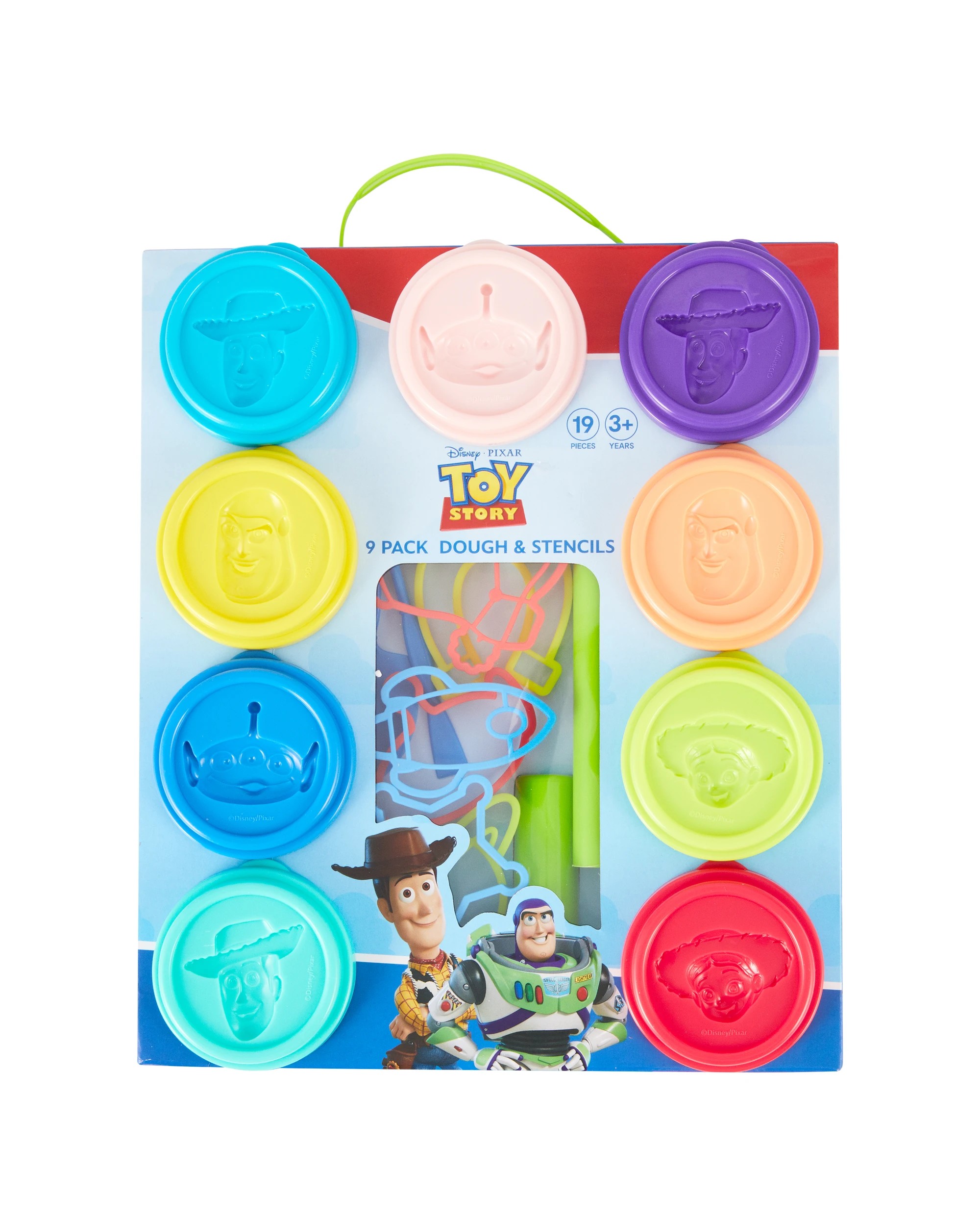 1 9 Pack Disney Pixar Toy Story Dough and Stencils Set, 1 of 5