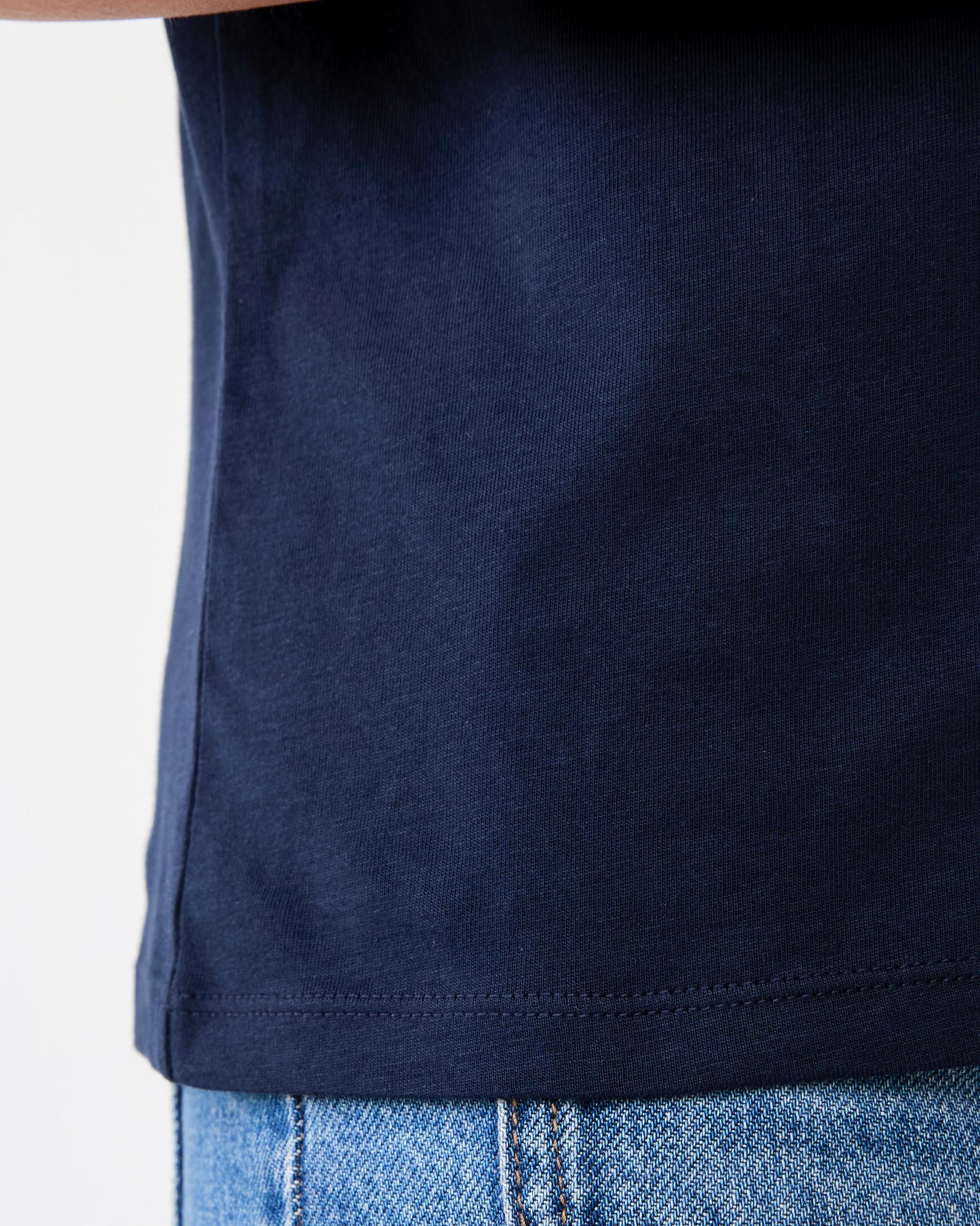 6 Short Sleeve Australian Cotton T-shirt Navy Blaze, 6 of 6