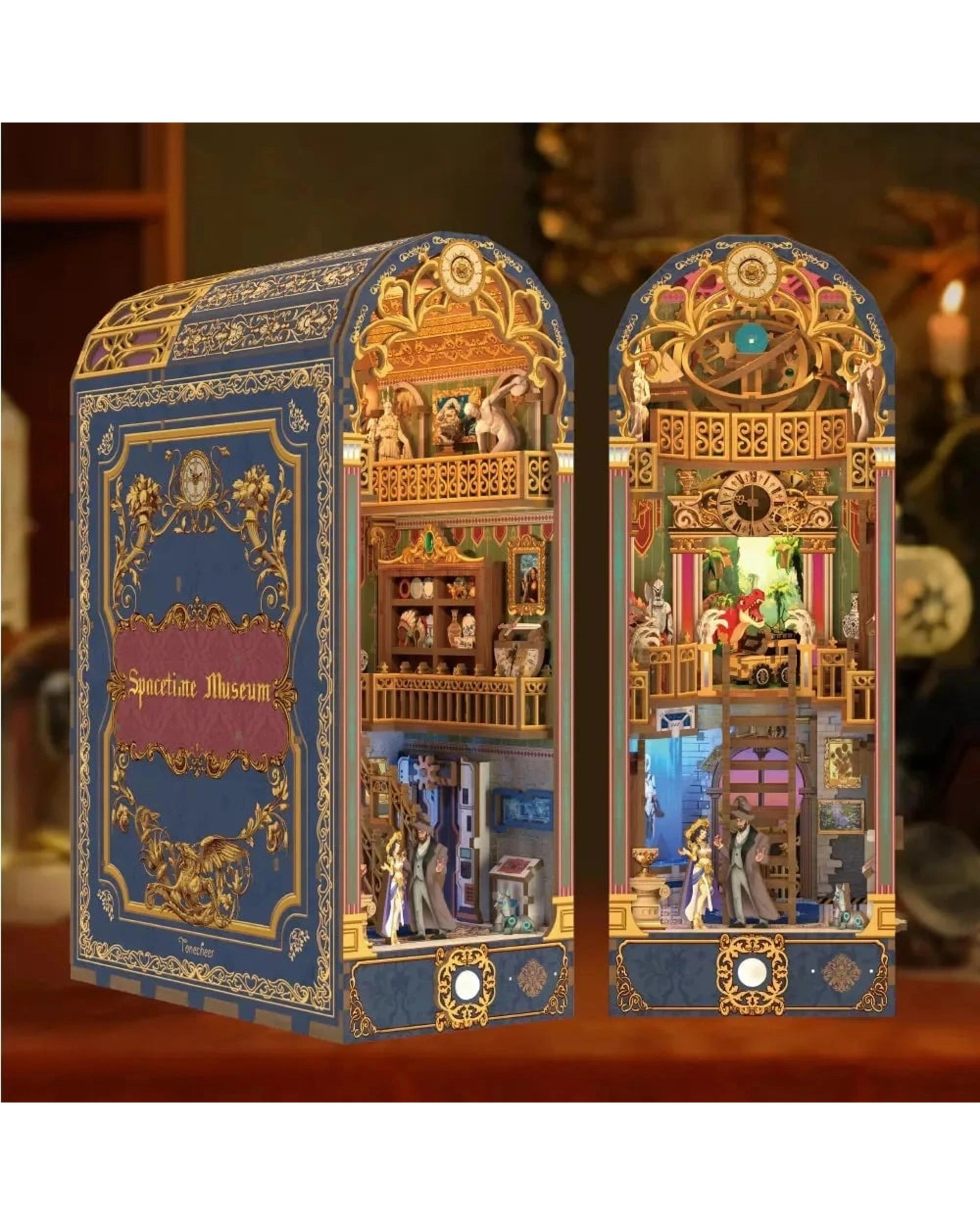 2 Tonecheer 3D Wooden Puzzle DIY Book Nook Kit - Spacetime Museum, 2 of 10