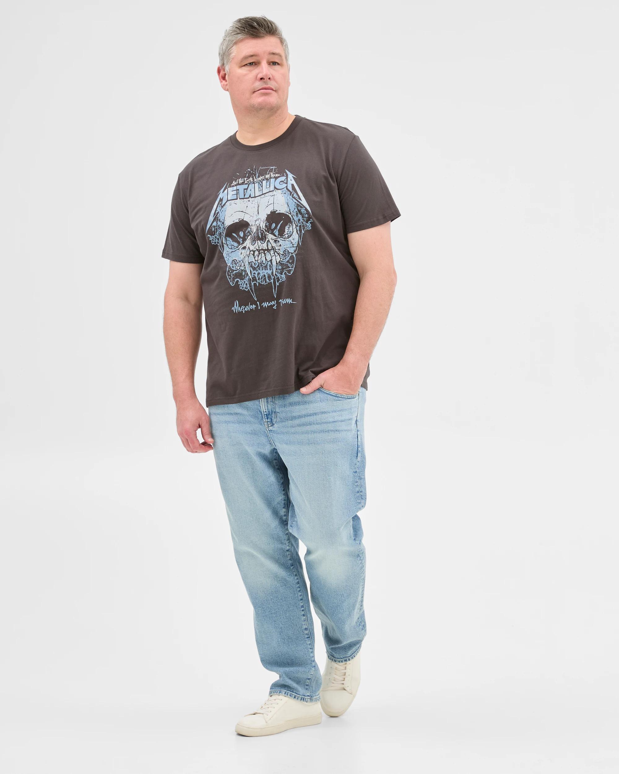 2 Target Plus Size Licensed Metallica Roam T-shirt WASHED BLACK, 2 of 5