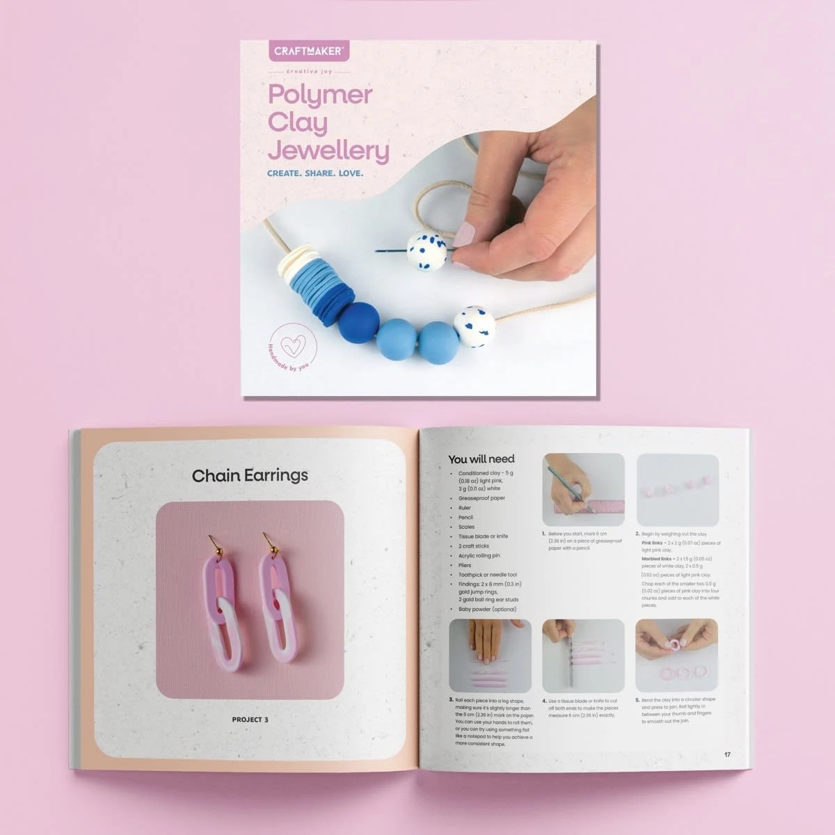 4 Craft Maker Polymer Clay Jewellery Kit, 4 of 7