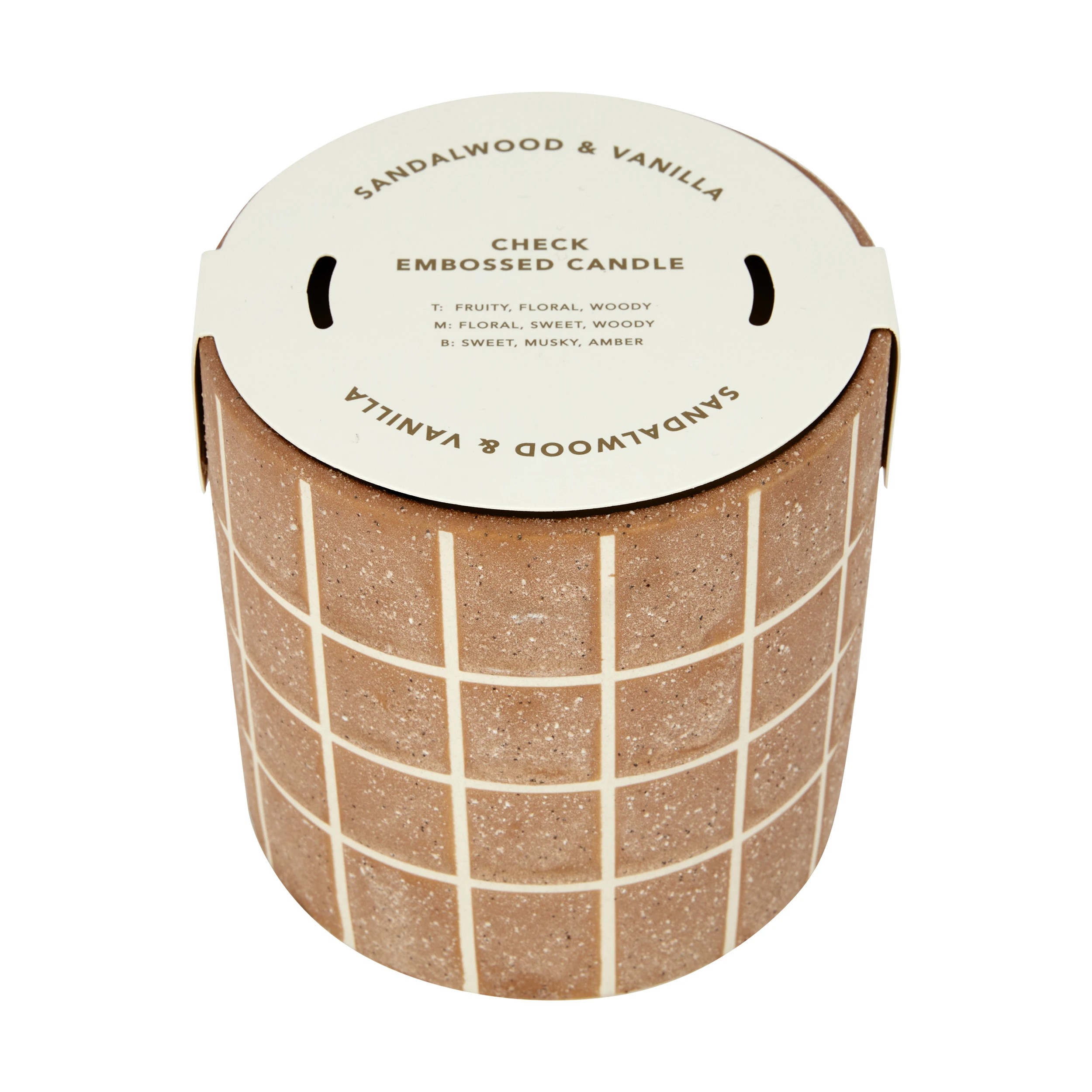 4 Check Embossed Candle, 4 of 4