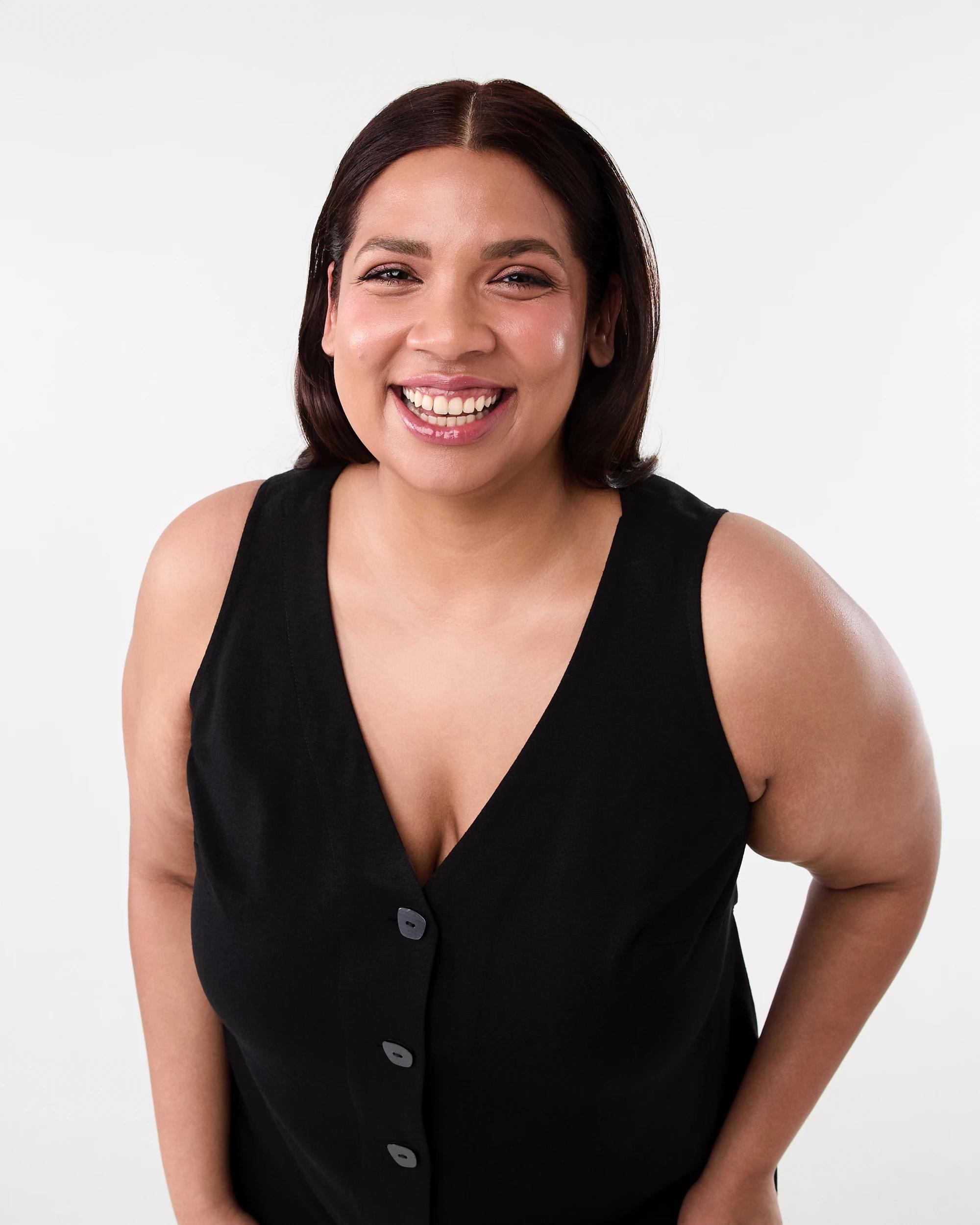 4 Curve Sleeveless Button Through Midi Dress Black, 4 of 7