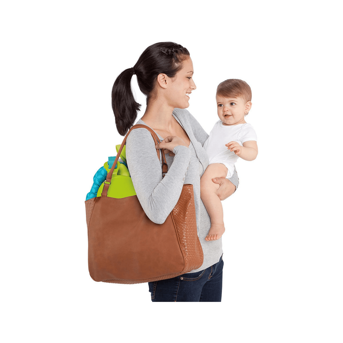 6 Bright Starts Baby Bounce N Spring Deluxe Door Clamp Jumper With Plush Toys Mirror
 - Multi, 6 of 7