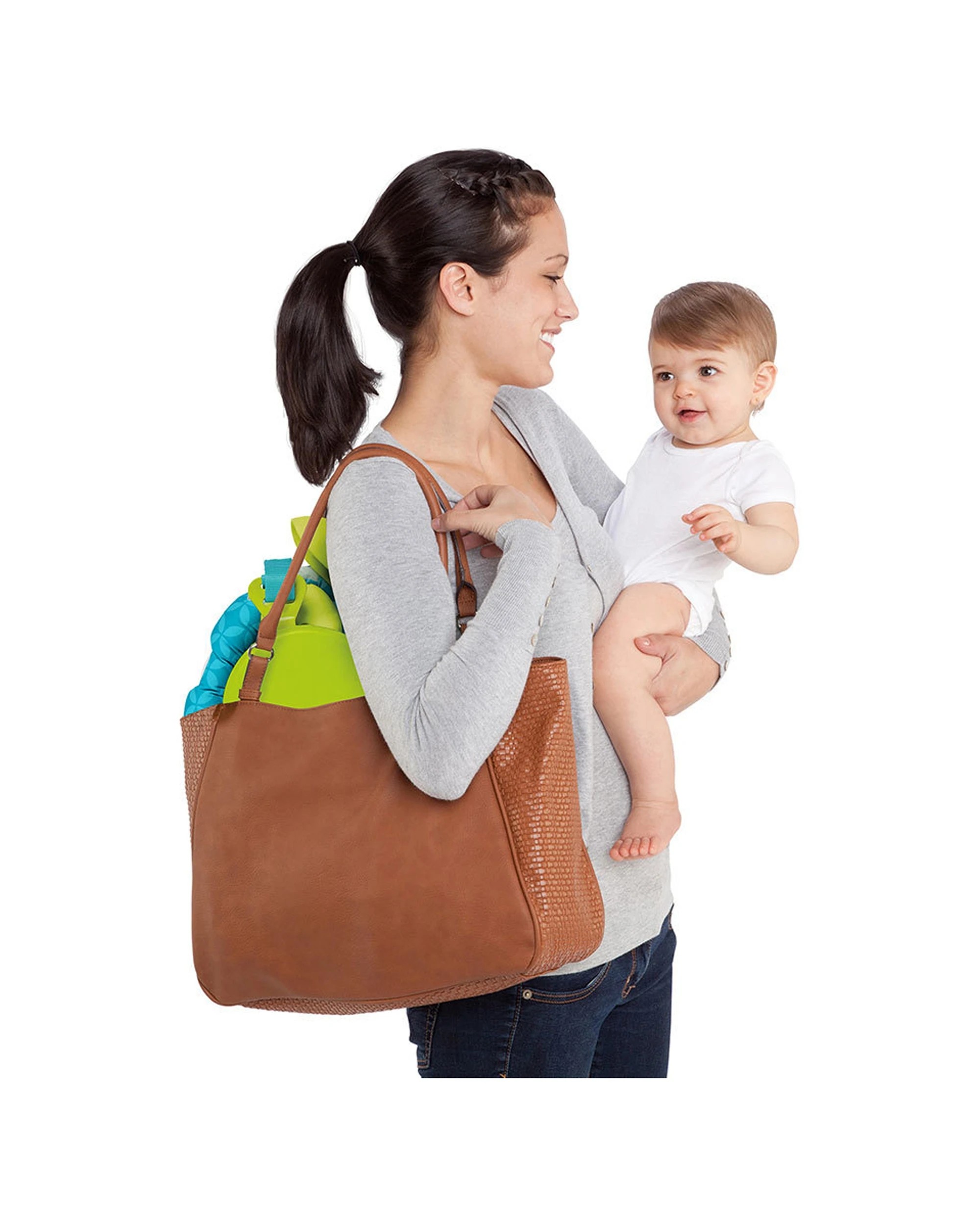 6 Bright Starts Baby Bounce N Spring Deluxe Door Clamp Jumper With Plush Toys Mirror
 - Multi, 6 of 7