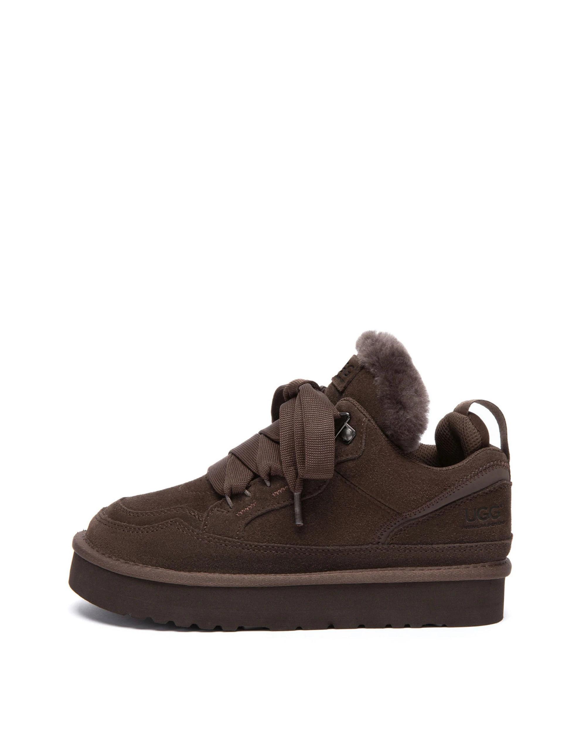 4 Australian Shepherd UGG Womens Parklyn Platform Sneakers CHOCOLATE, 4 of 5