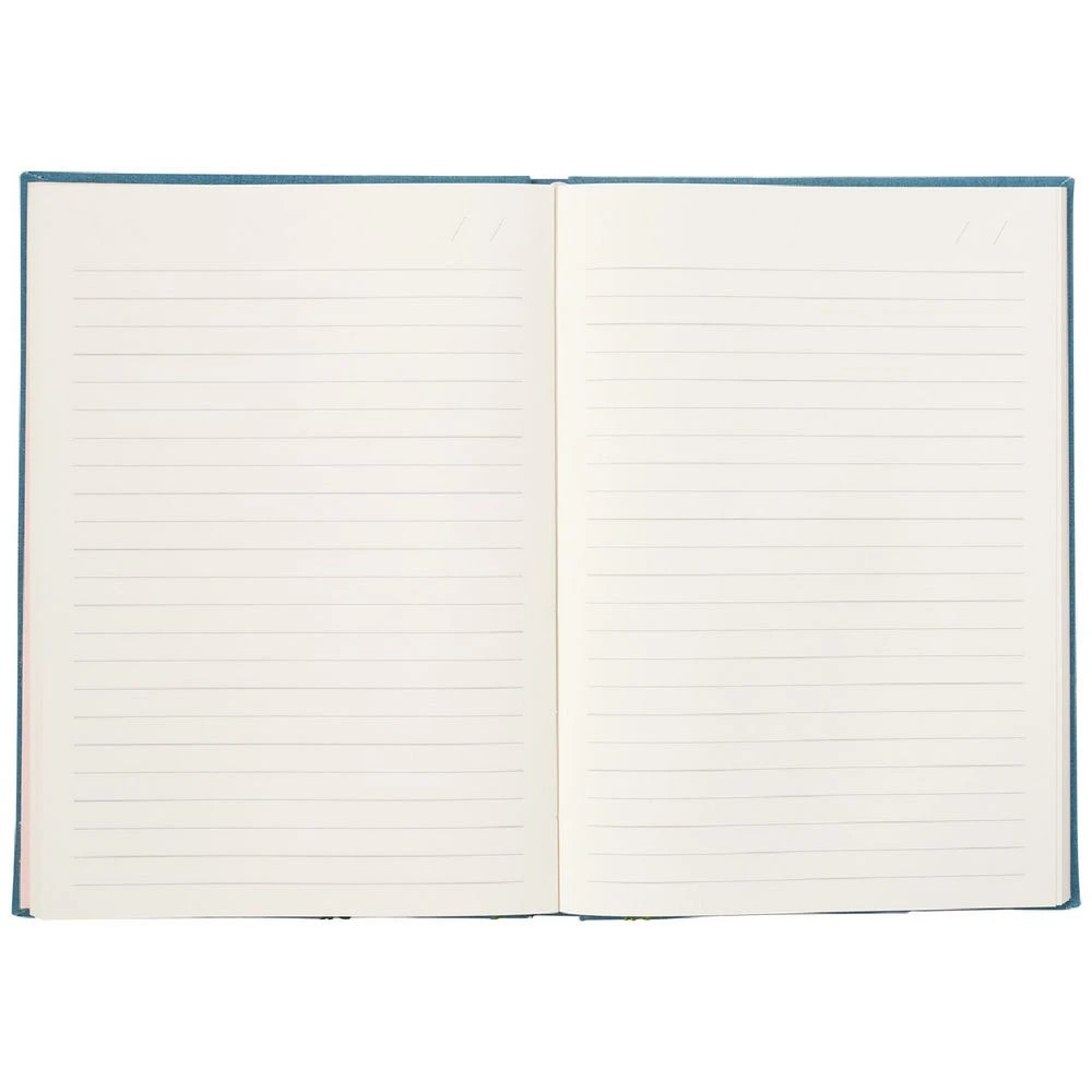 3 Otto A5 Embroided Notebook Teal 192 Pages, 3 of 5