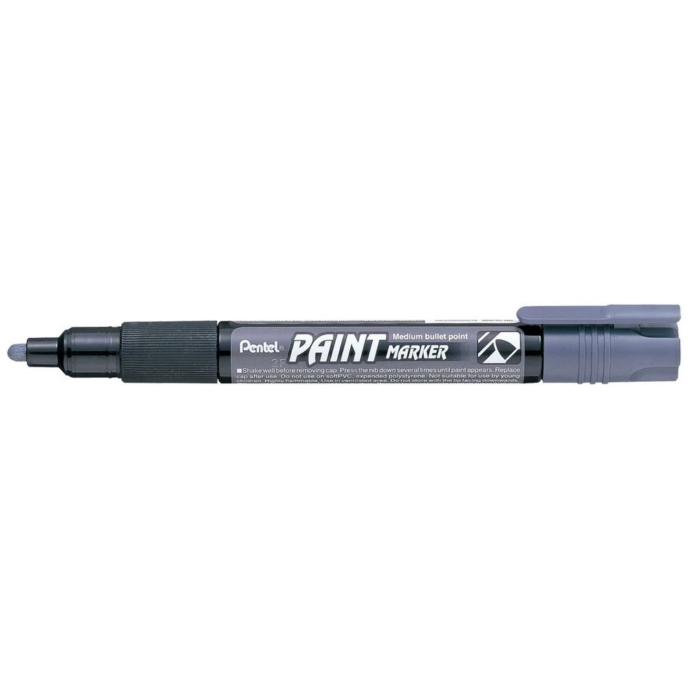 1 Pentel MMP20 Permanent Paint Marker Grey, 1 of 2