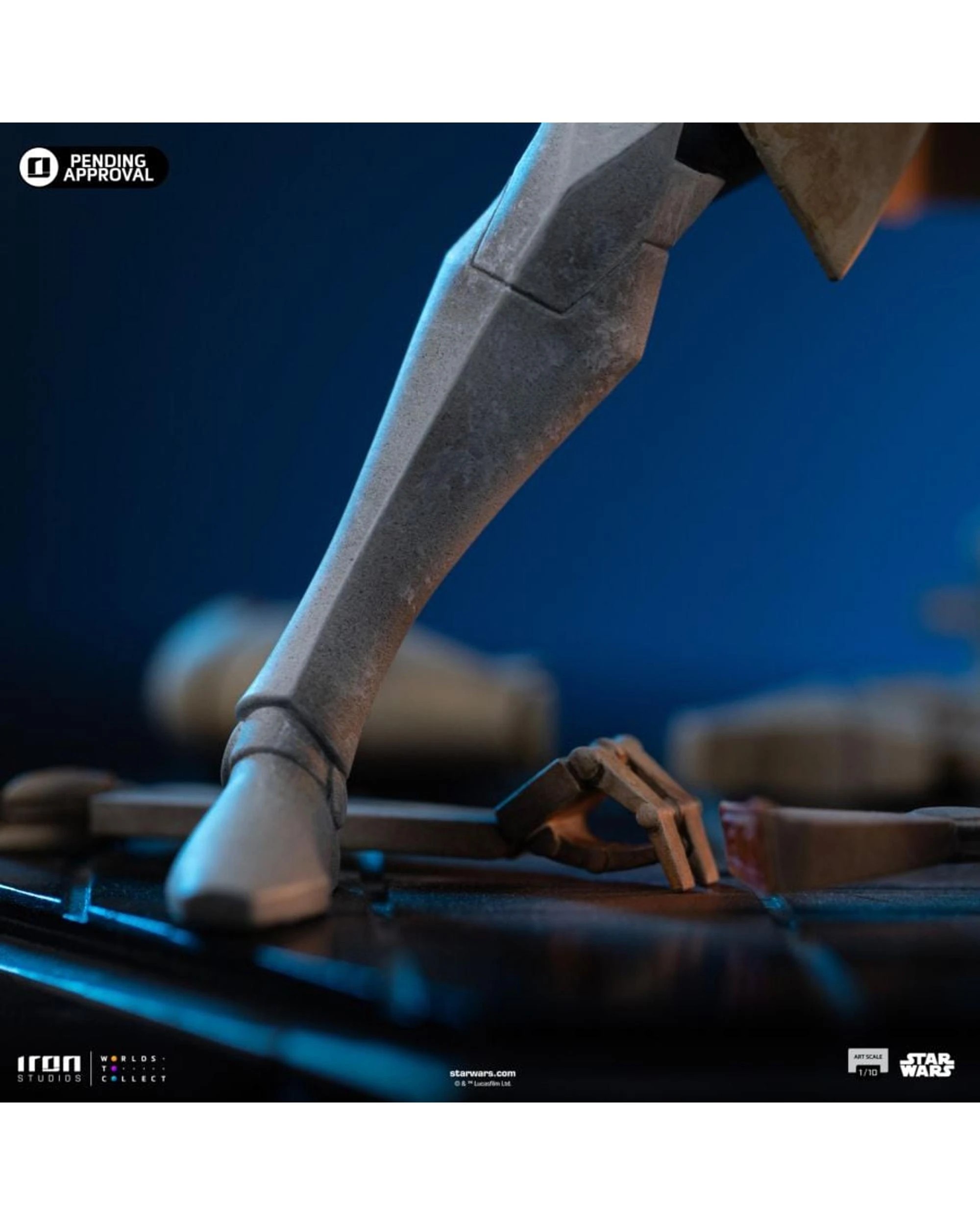 7 Star Wars Clone Wars Obi-Wan Kenobi 1:10 Scale Statue, 7 of 10