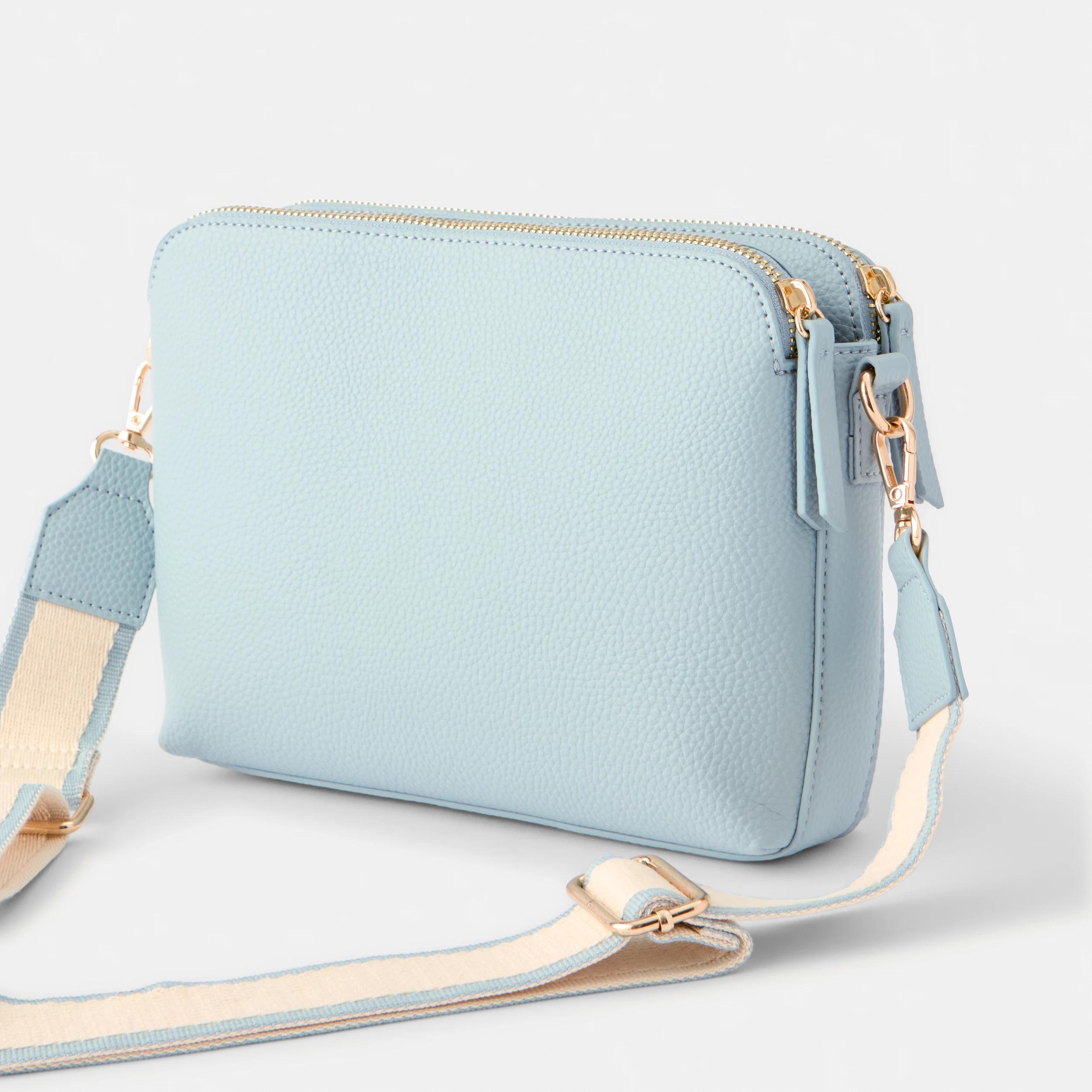 2 Double Pocket Crossbody Bag Wint Blue, 2 of 4