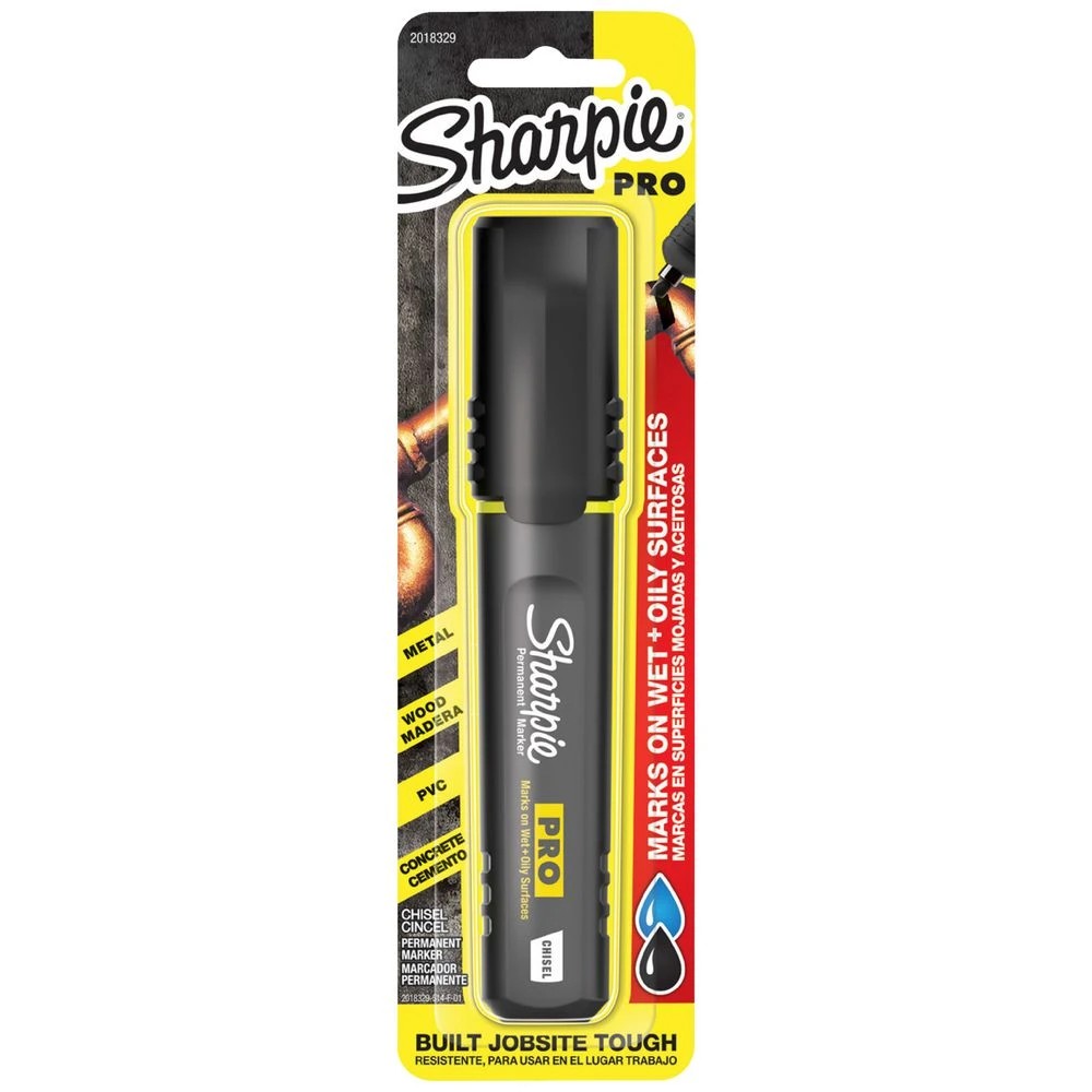1 Sharpie Pro Permanent Marker Chisel Black, 1 of 8