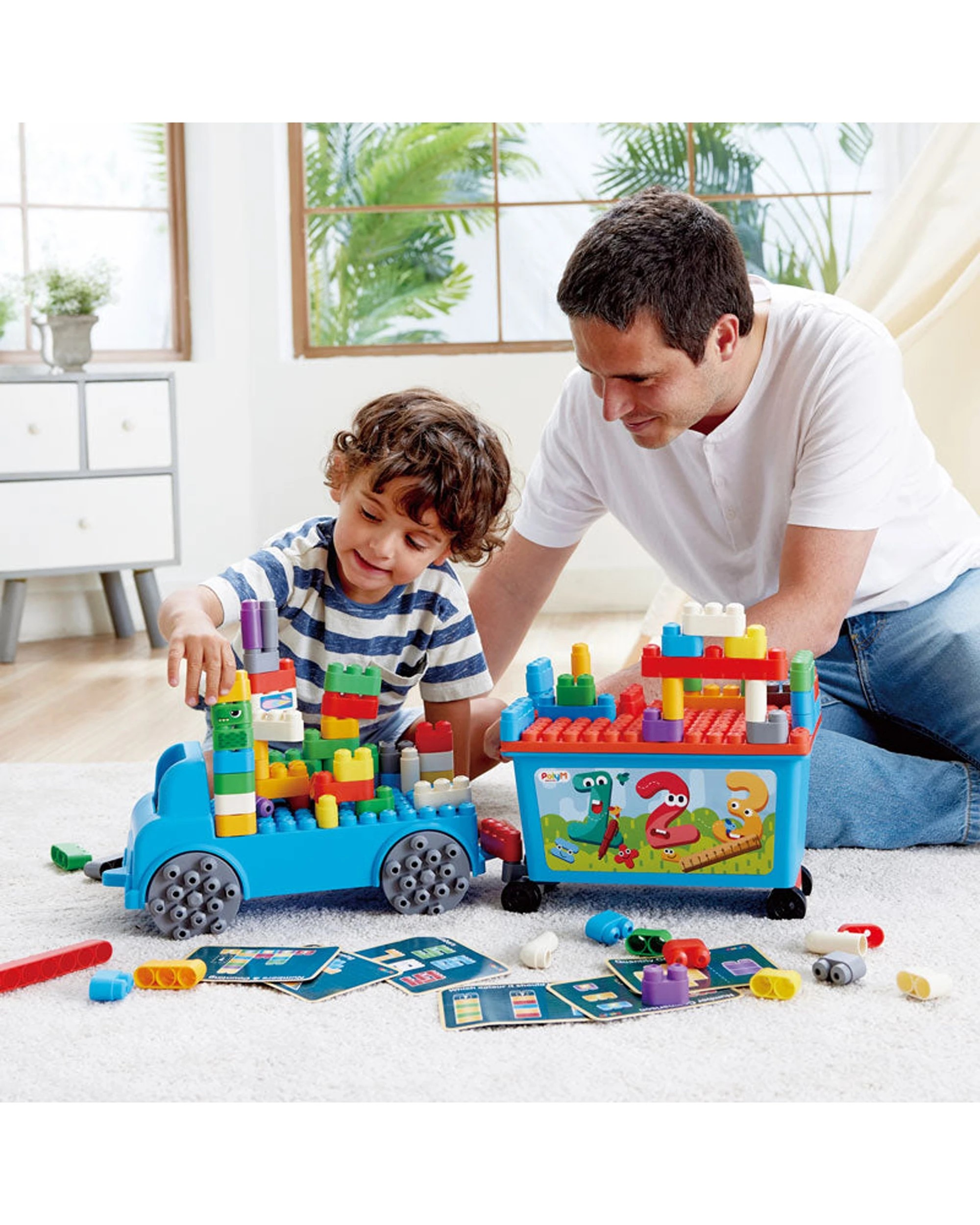 3 Hape PolyM Count and Play Tow Truck, 3 of 4