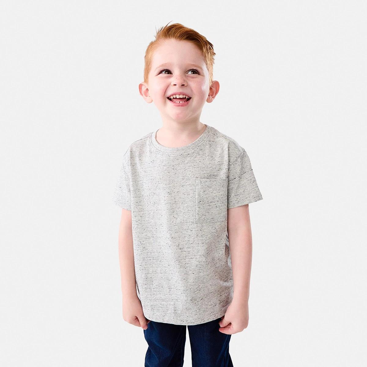 1 Plain Cotton T-shirt Tlg Marle, 1 of 8