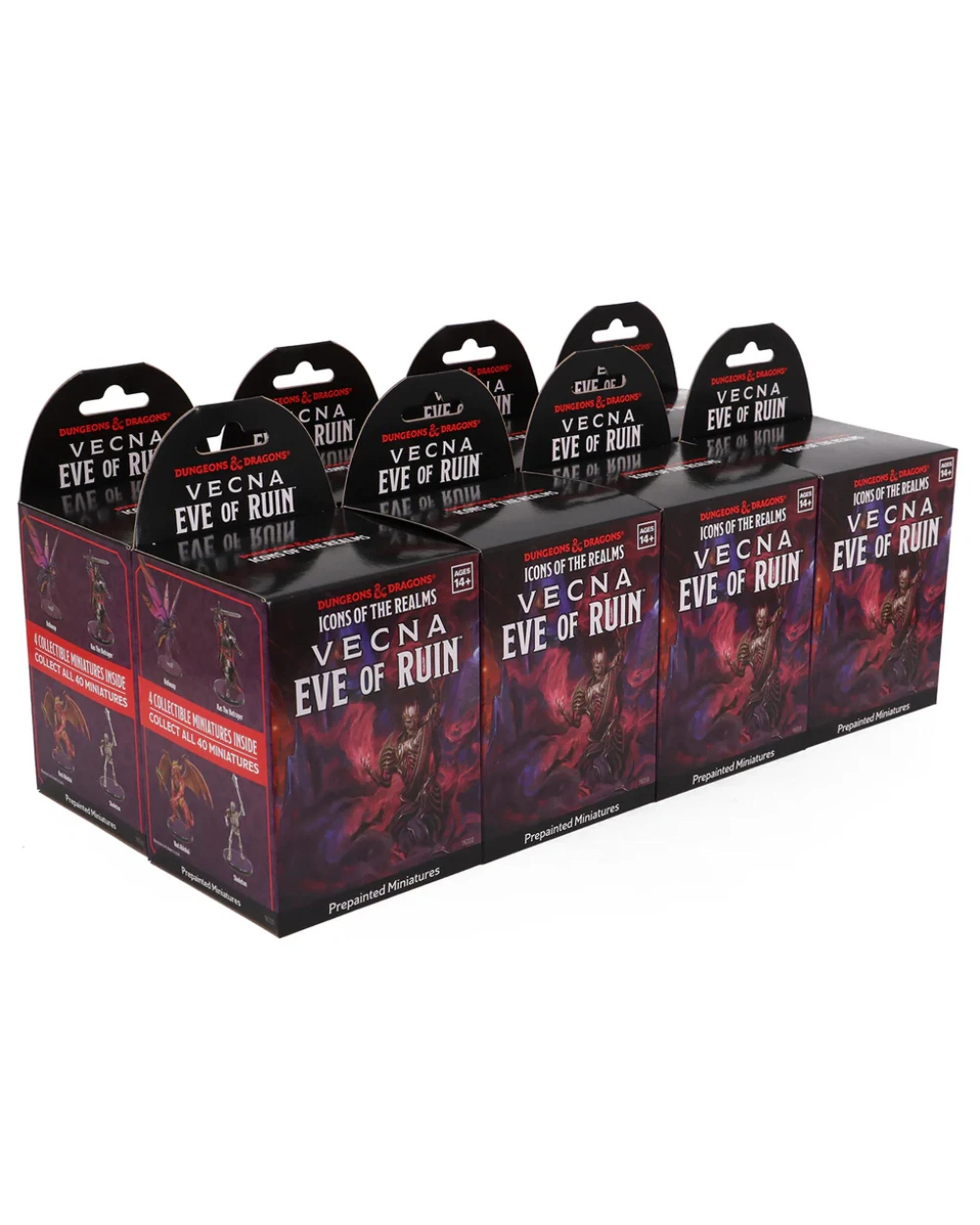 1 Dungeons and Dragons: Icons of the Realms Vecna Eve of Ruin Pre-Painted Plastic Figures Booster Box, 1 of 2
